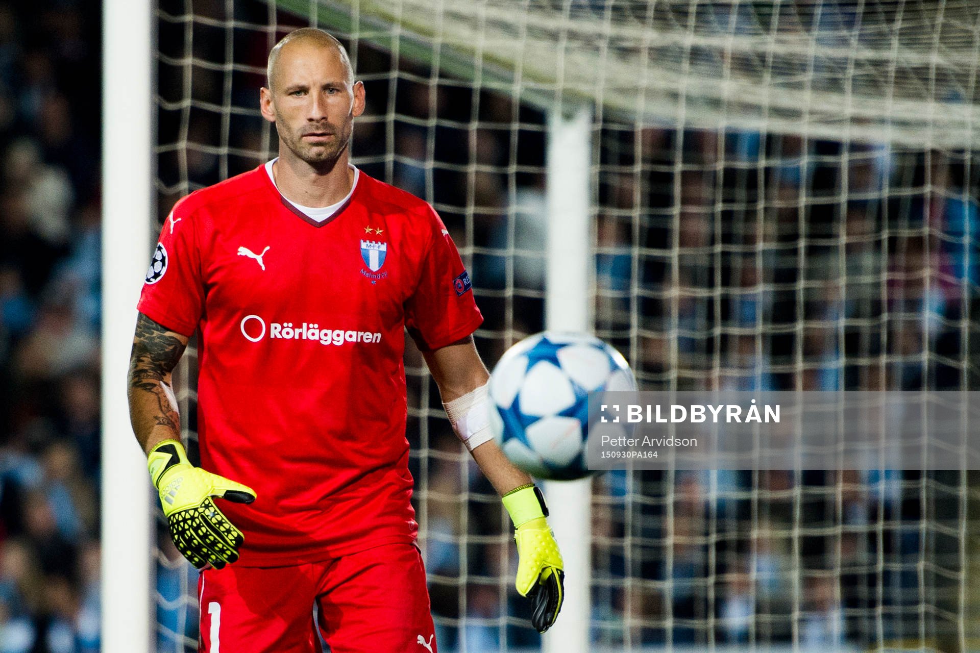 Malmö FFs målvakt Johan Wiland