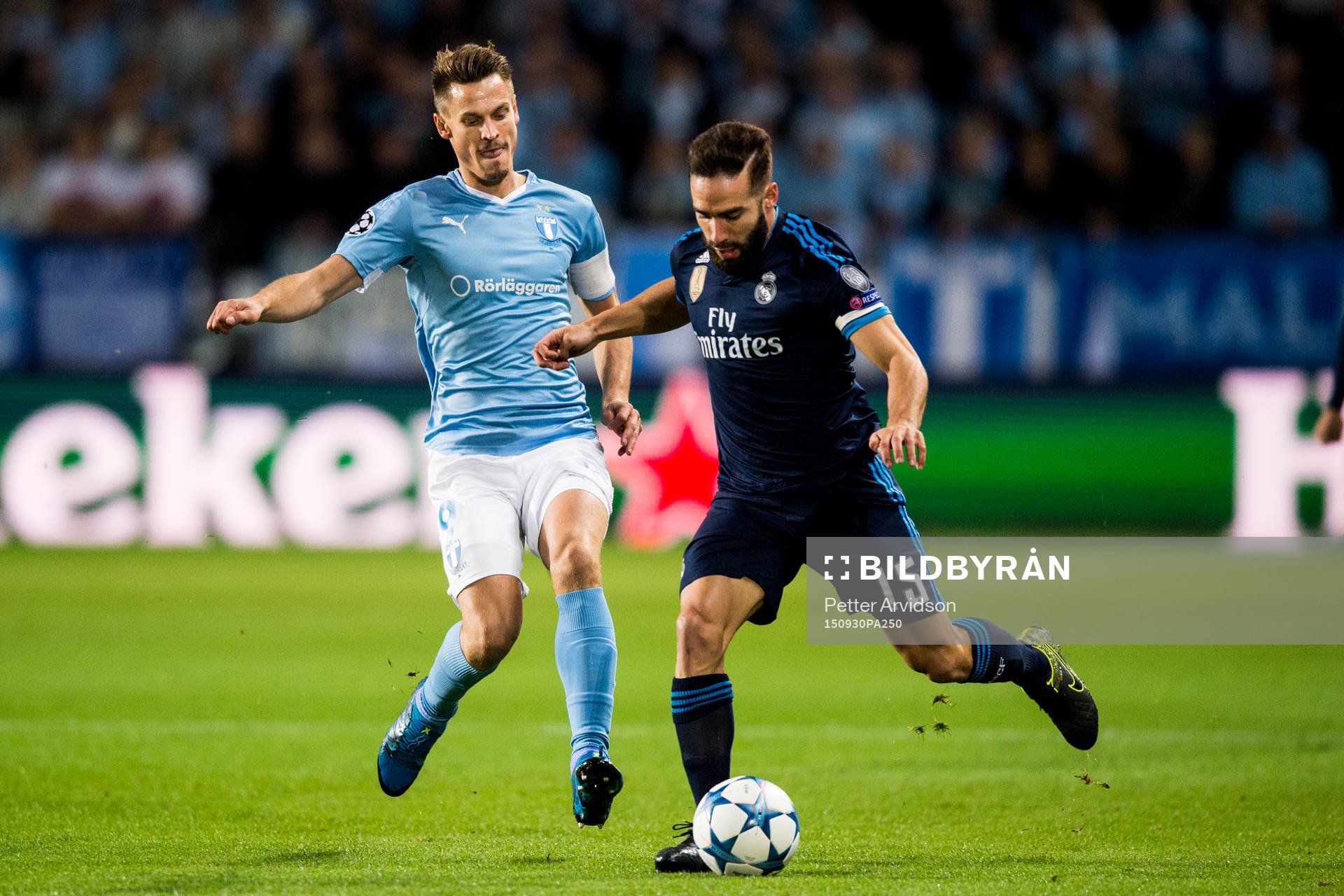 Malmö FFs Markus Rosenberg och Real Madrids Daniel