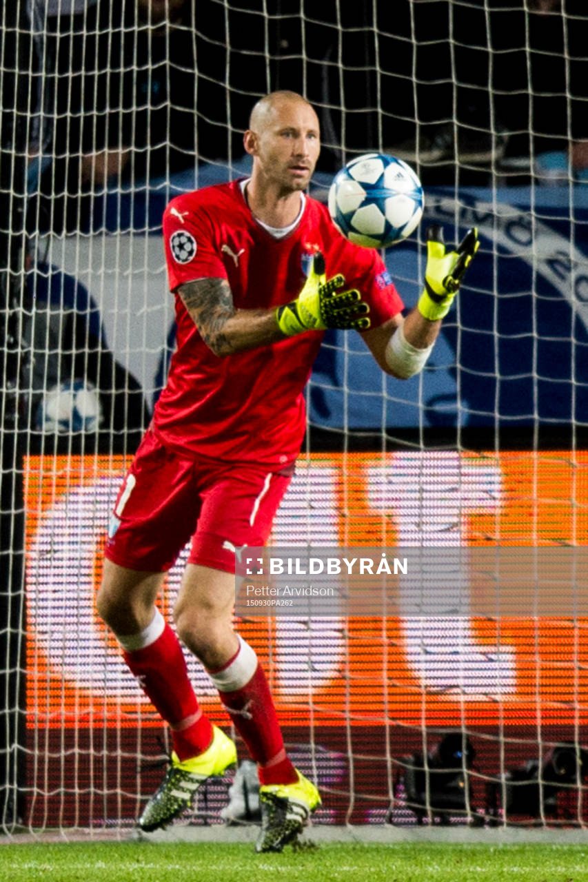 Malmö FFs målvakt Johan Wiland