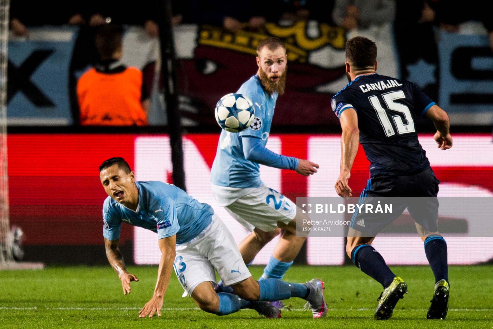 Malmö FFs Victor Yoshimar Yotun Flores och Jo Inge Berget