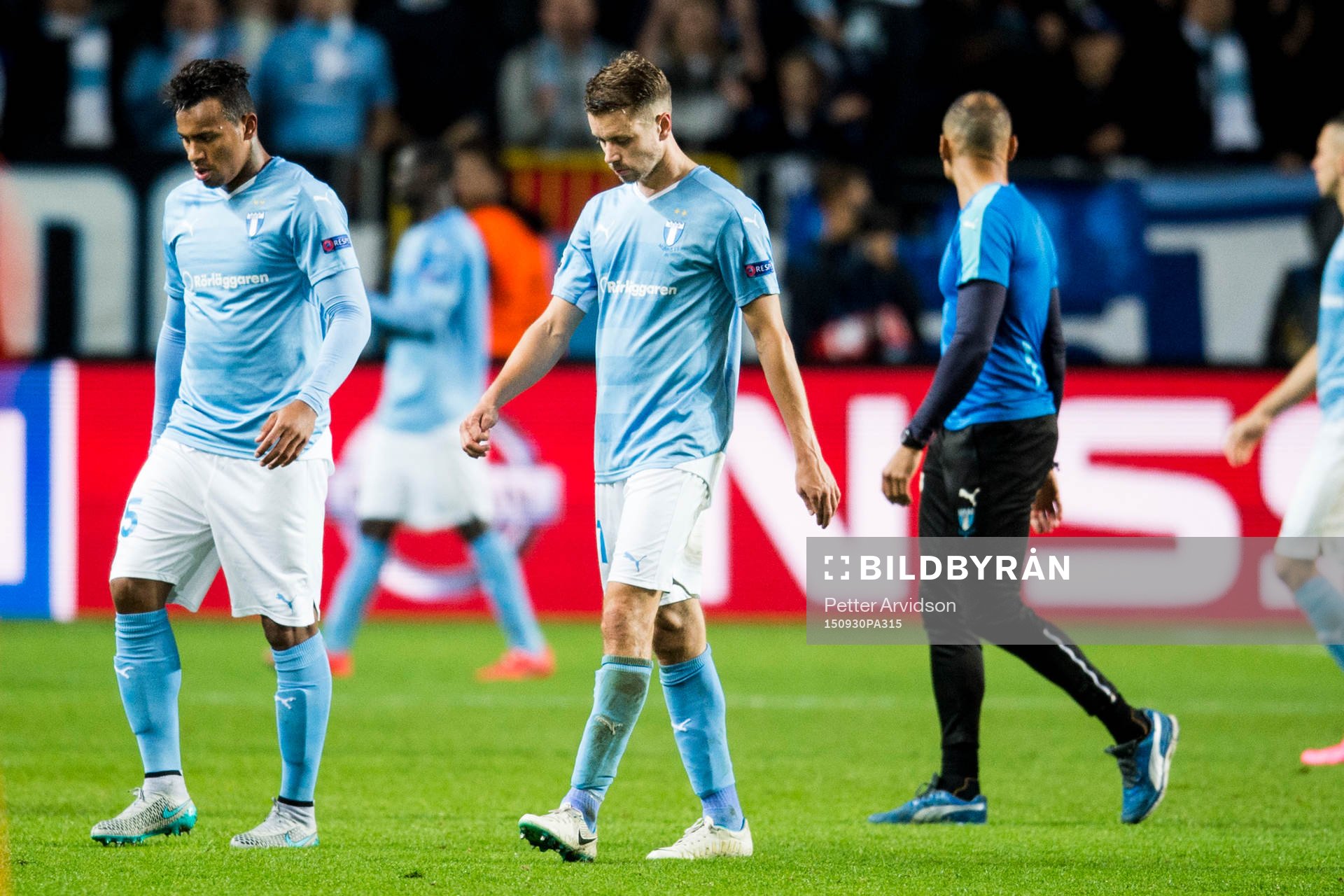 Malmö FFs Luis Felipe Carvalho da Silva och Kari Arnarson