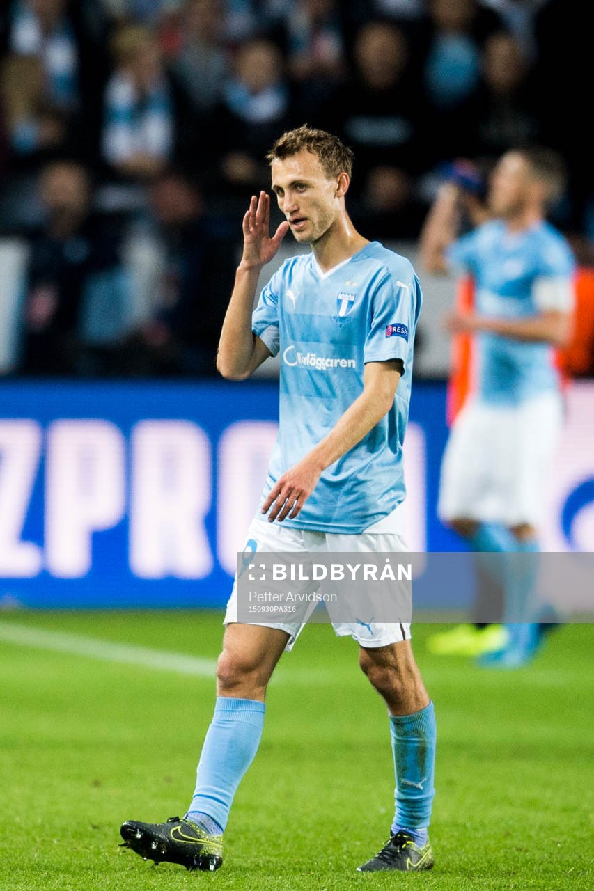 Malmö FFs Magnus Wolff Eikrem deppar när han lämnar