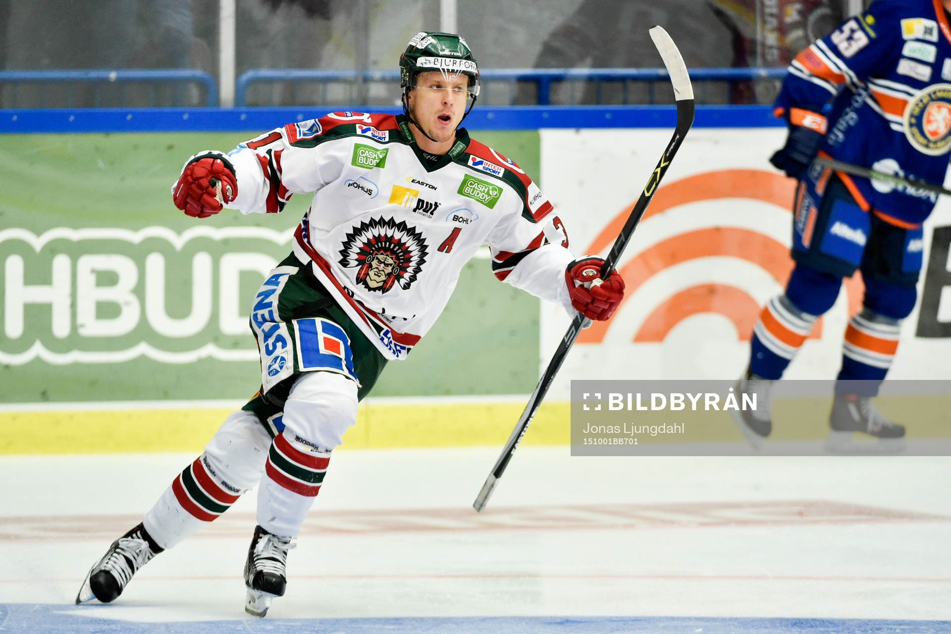 Frölundas Nicklas Lasu  jublar