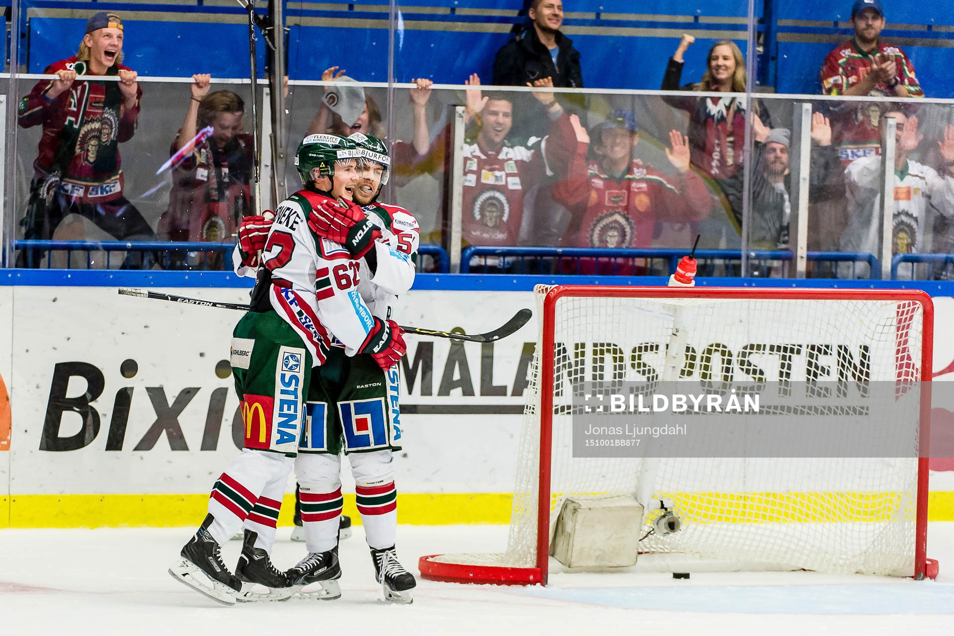 Frölundas Mats Rosseli Olsen jublar