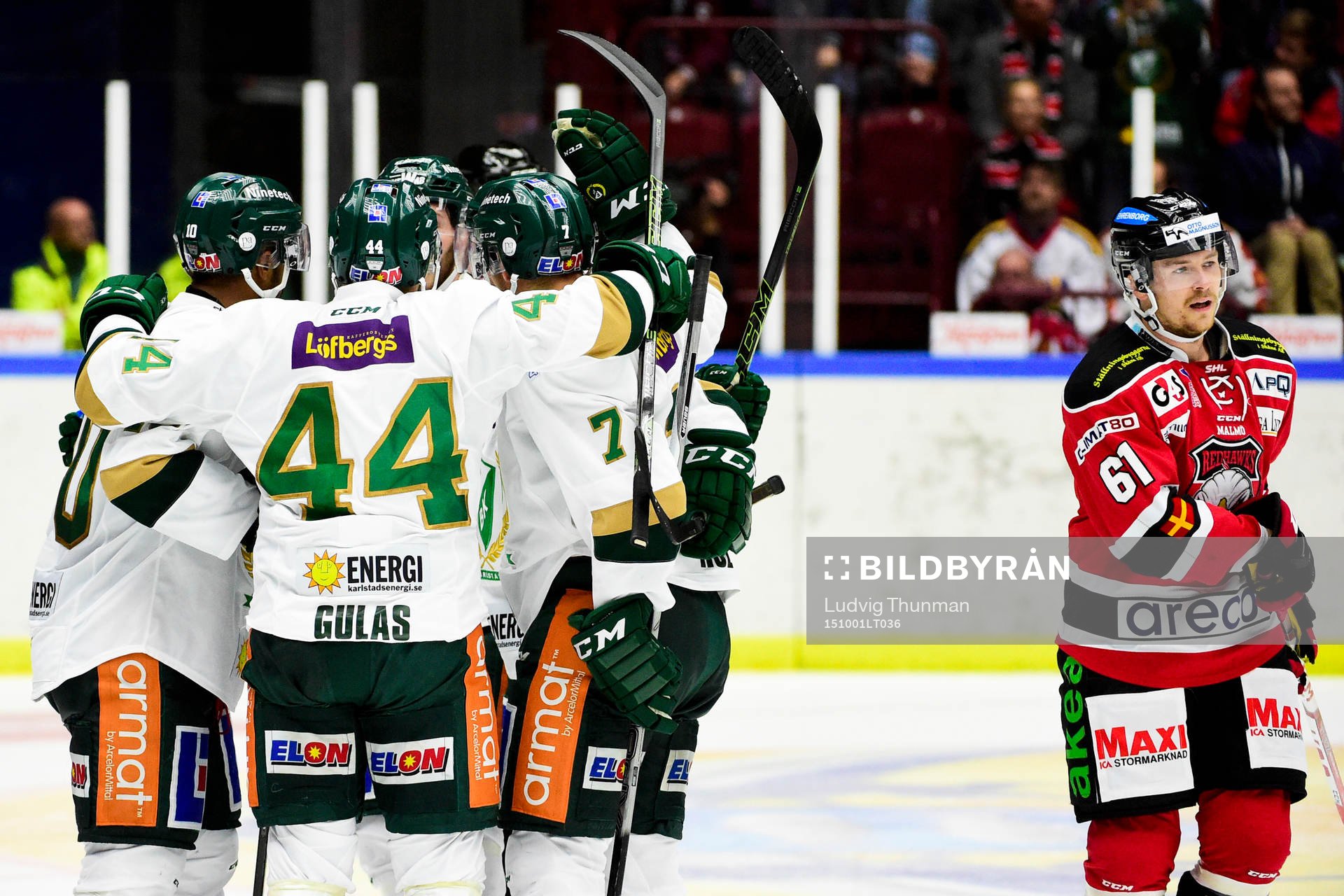 Färjestads Robbie Earl jublar
