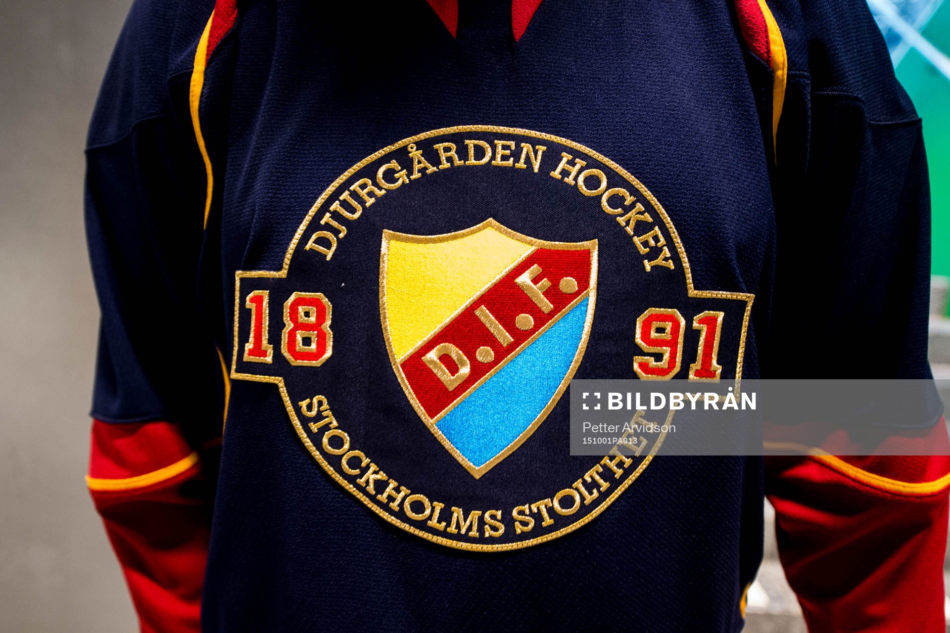 Djurgården emblem på en tröja