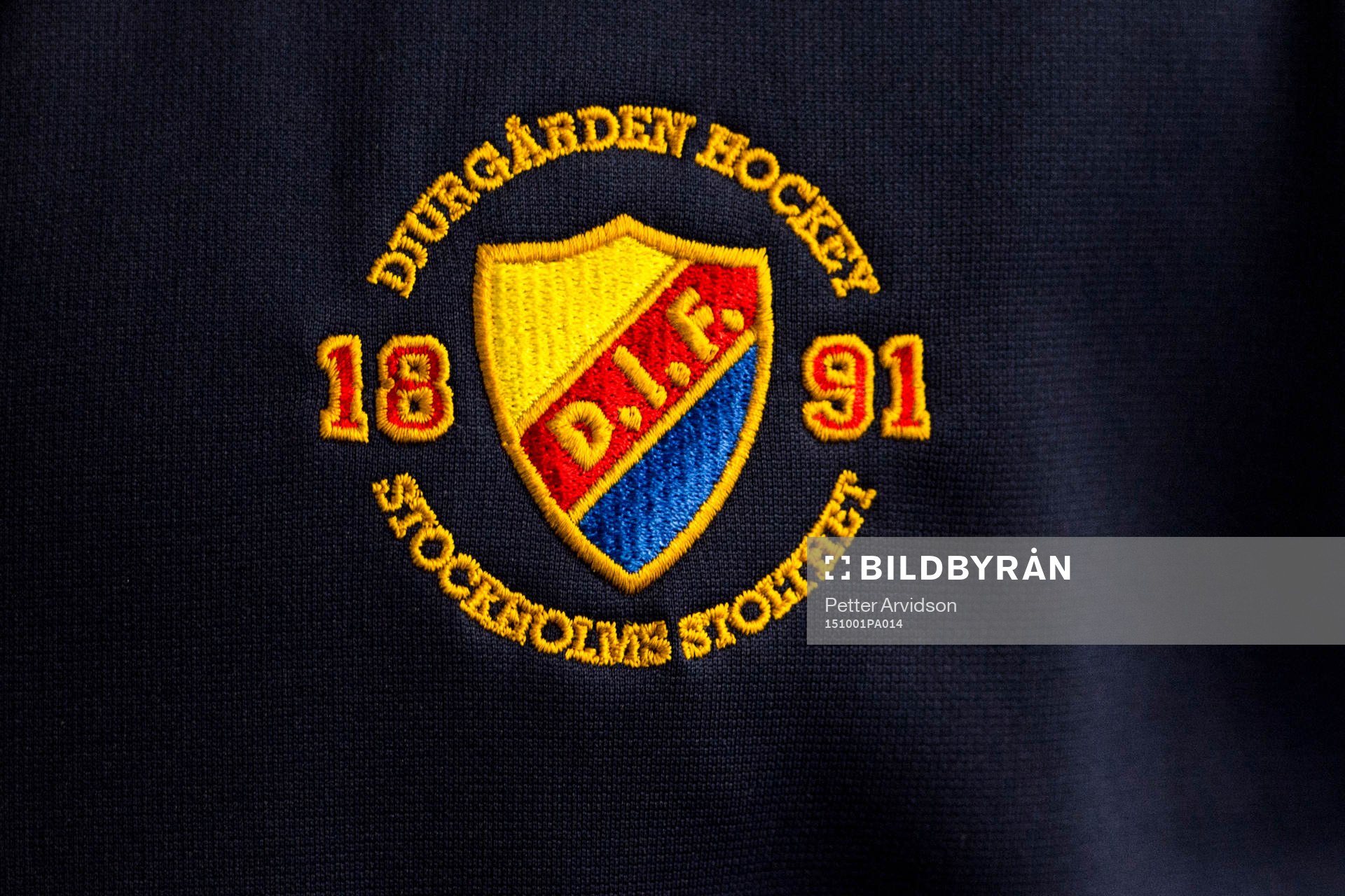 Djurgården emblem på en tröja