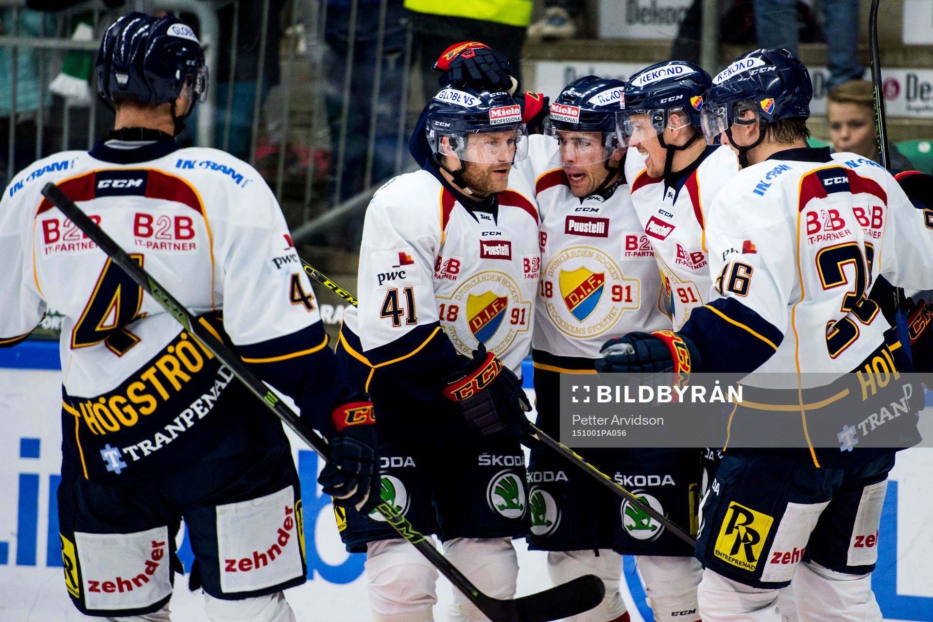 Djurgårdens Matt Anderson (m) jublar