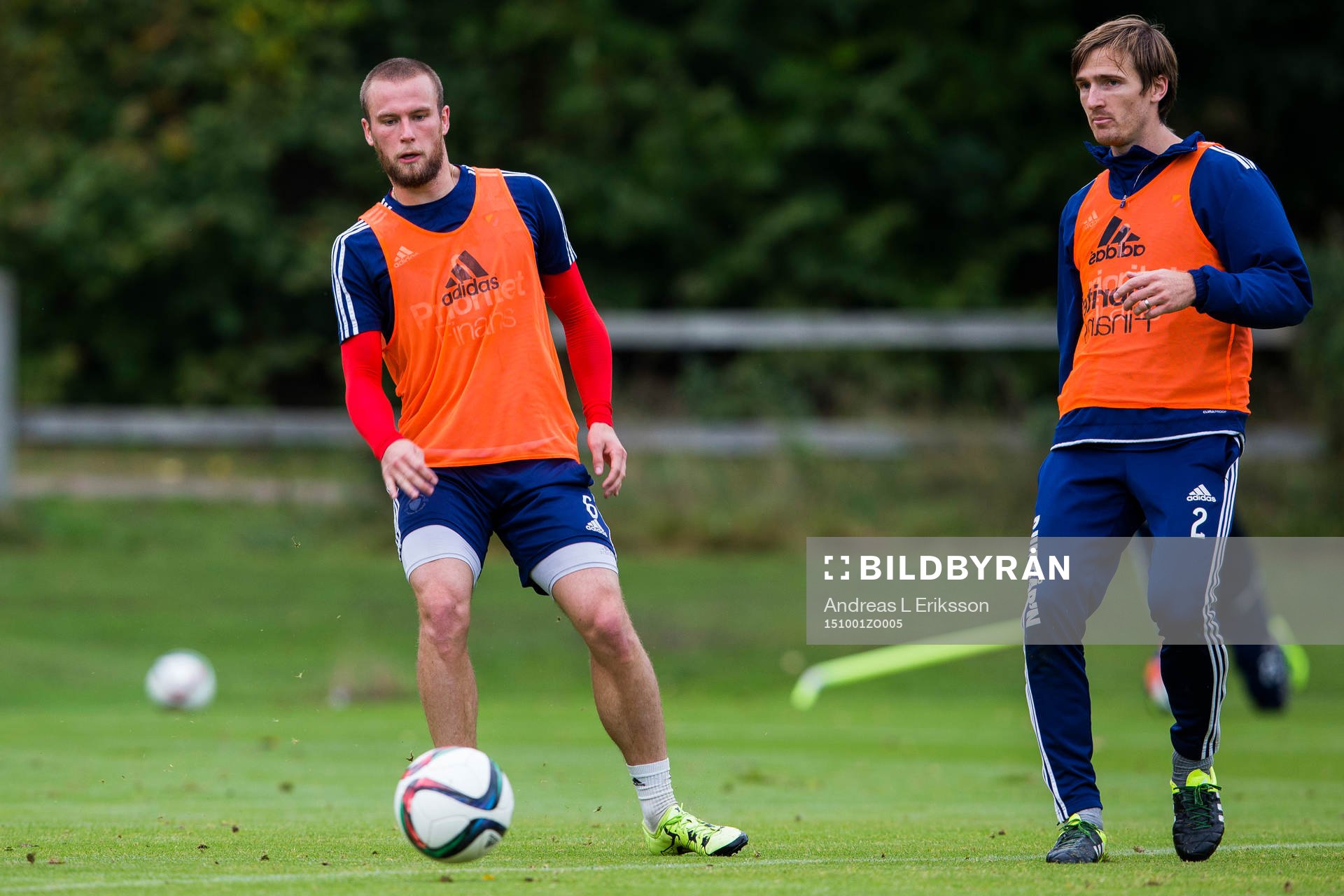 Djurgårdens Alexander Faltsetas och Jesper Arvidsson