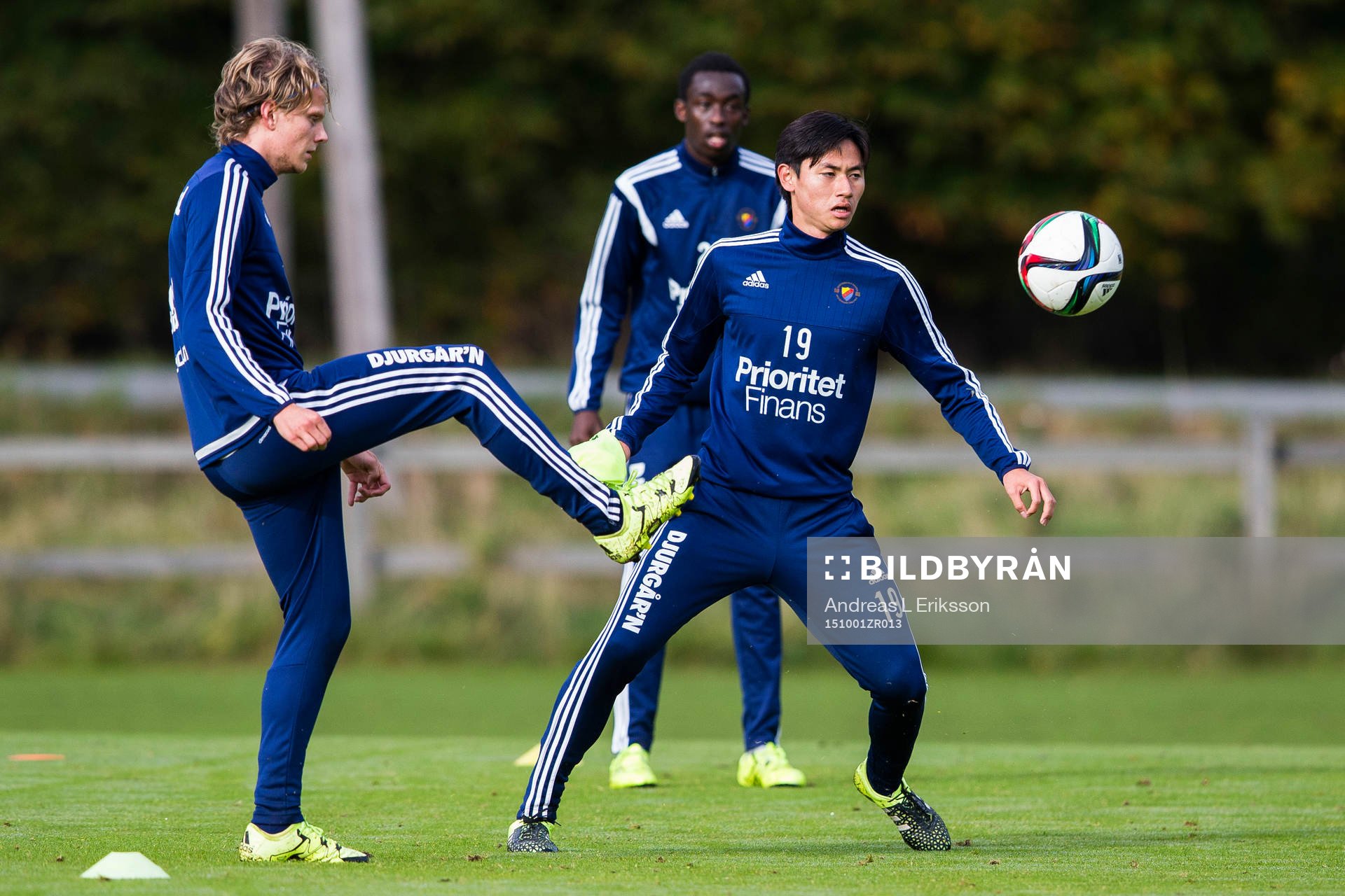 Djurgårdens Tim Björkström och Soo Yong Yoon