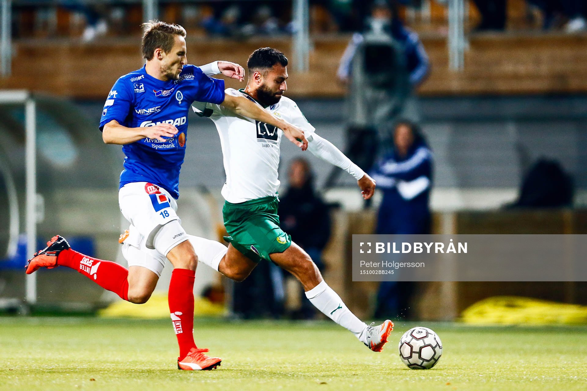 Åtvidabergs Tor Öyvind Hovda och Hammarbys  Imad Khalili