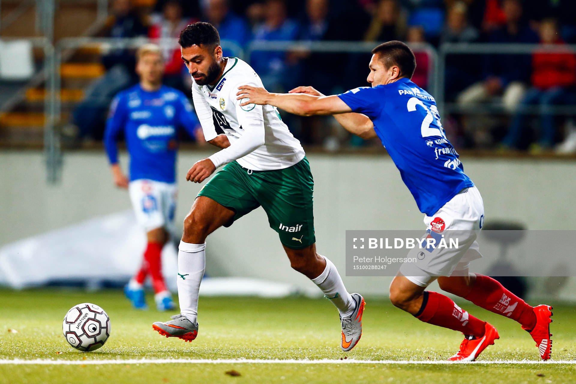 Hammarbys Imad Khalili och Åtvidabergs Sebastian Ramhorn