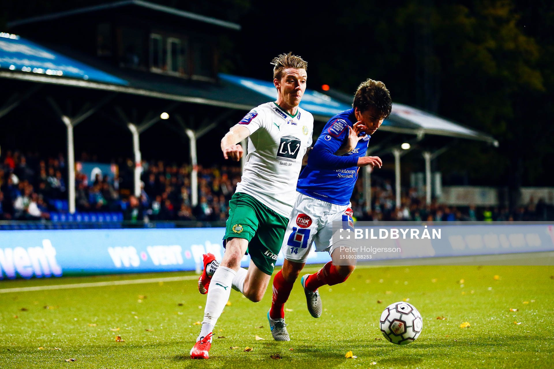Hammarbys Birkir Már Saevarsson och Åtvidabergs Simon