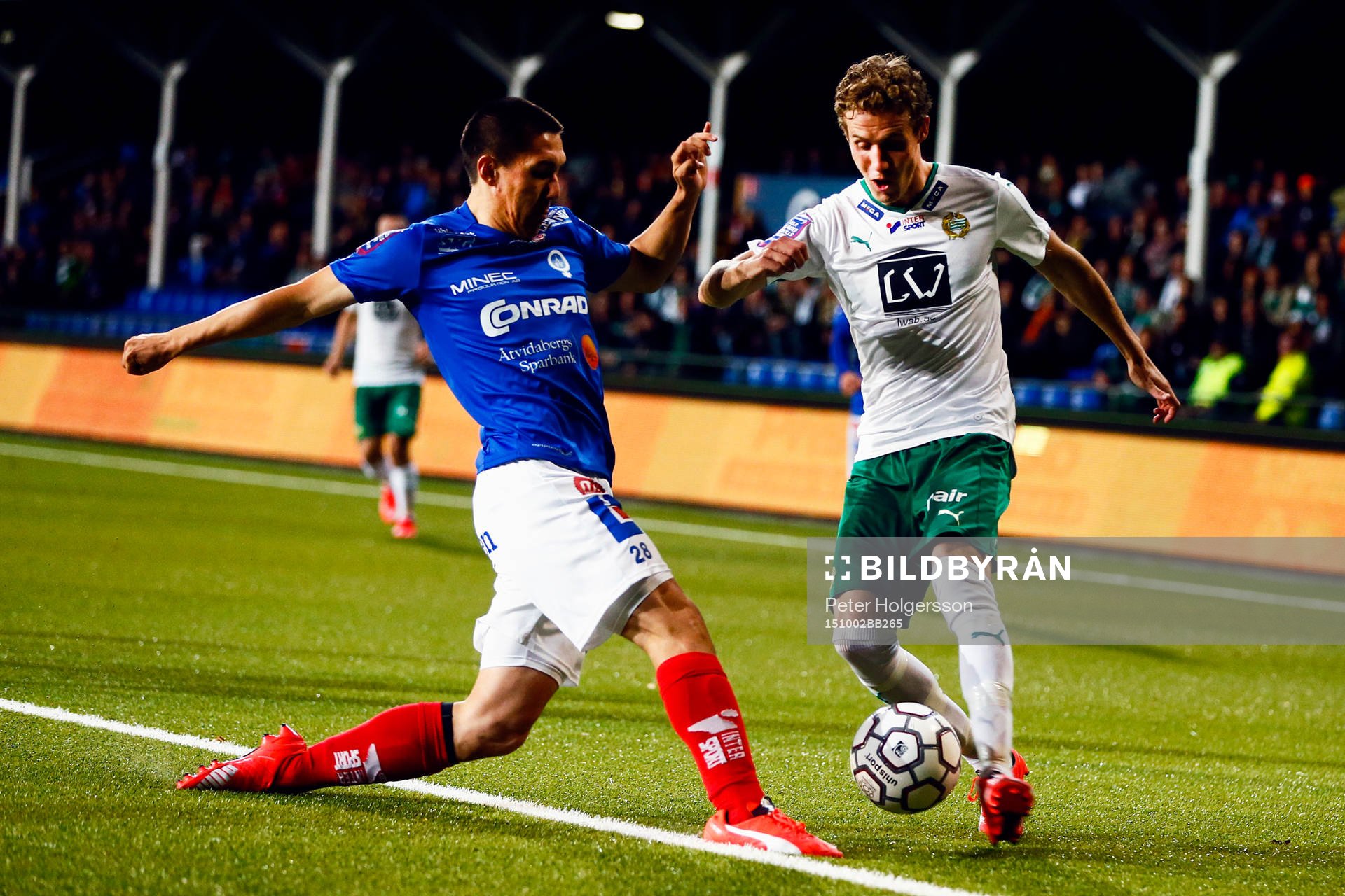 Hammarbys Fredrik Torsteinbö och Åtvidabergs Sebastian