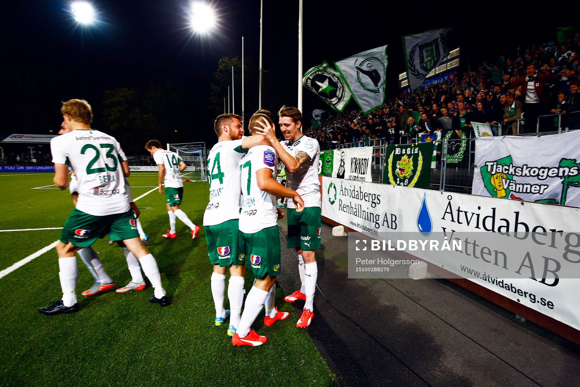 Hammarbys Mats Solheim jublar