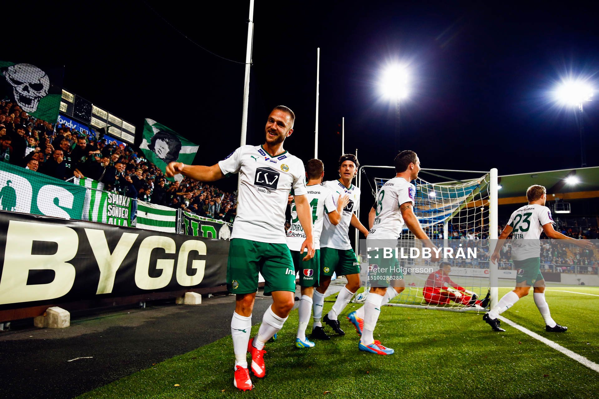 Hammarbys Fredrik Torsteinbö jublar