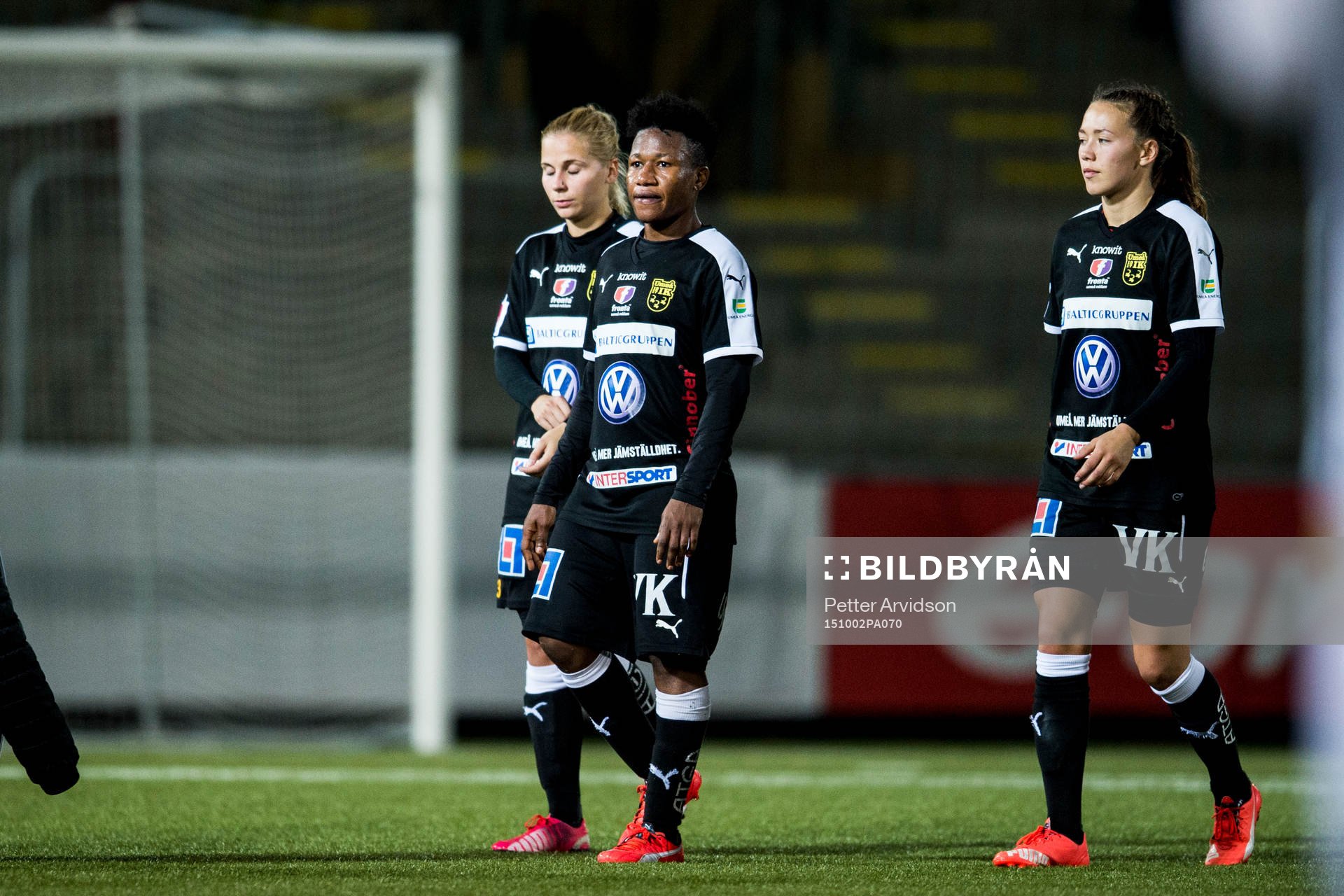 Umeås Tuija Hyyrynen, Rita Chikwelu och Elin Landström