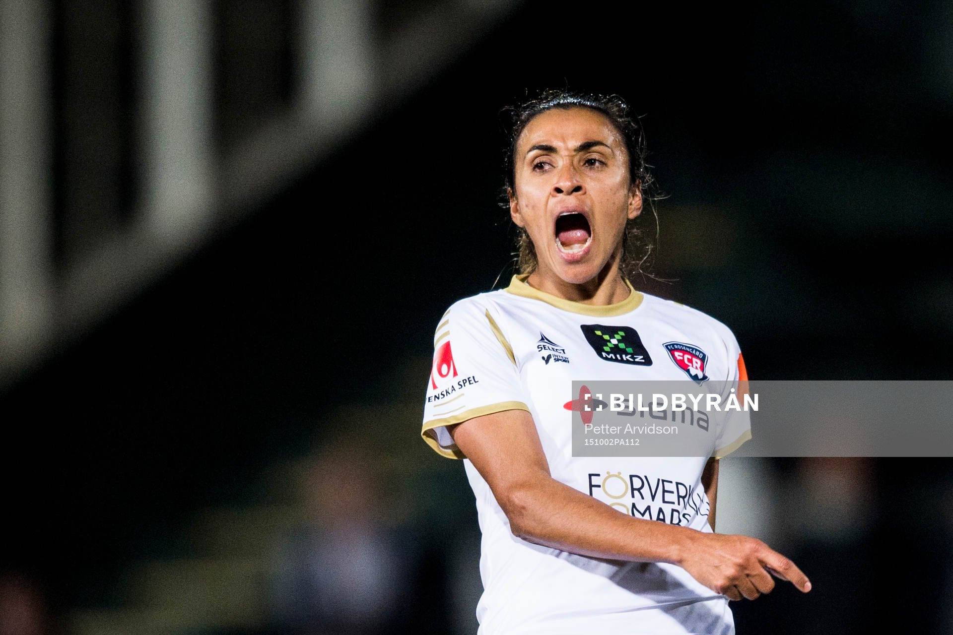 Rosengårds Marta Viera Da Silva reagerar