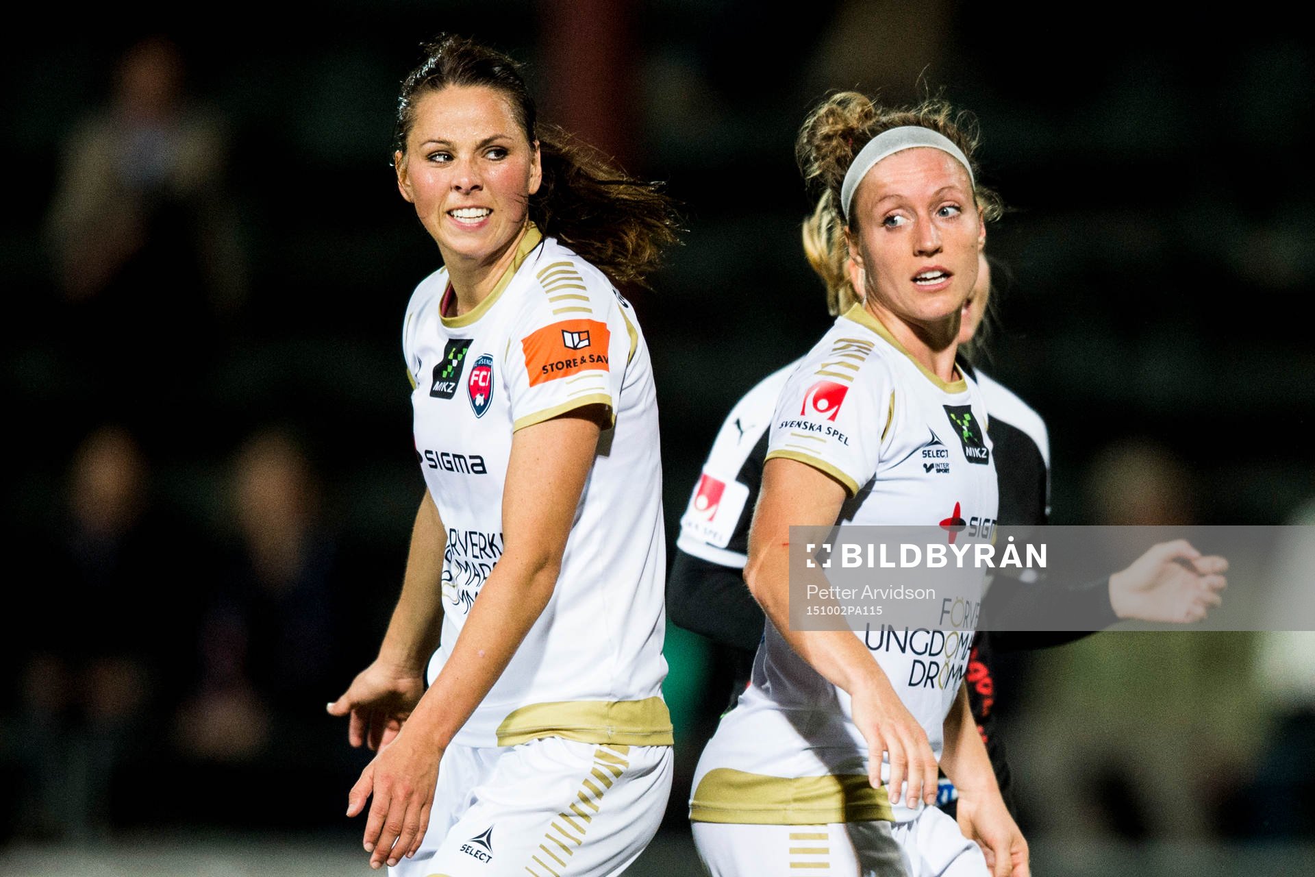 Rosengårds Sara Björk Gunnarsdottir och Josee Belanger