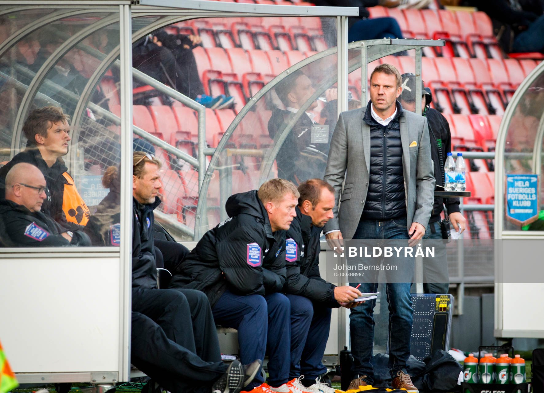 Falkenbergs tränare Hans Eklund deppar