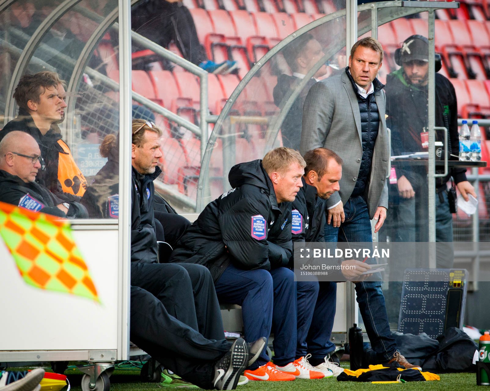 Falkenbergs tränare Hans Eklund deppar