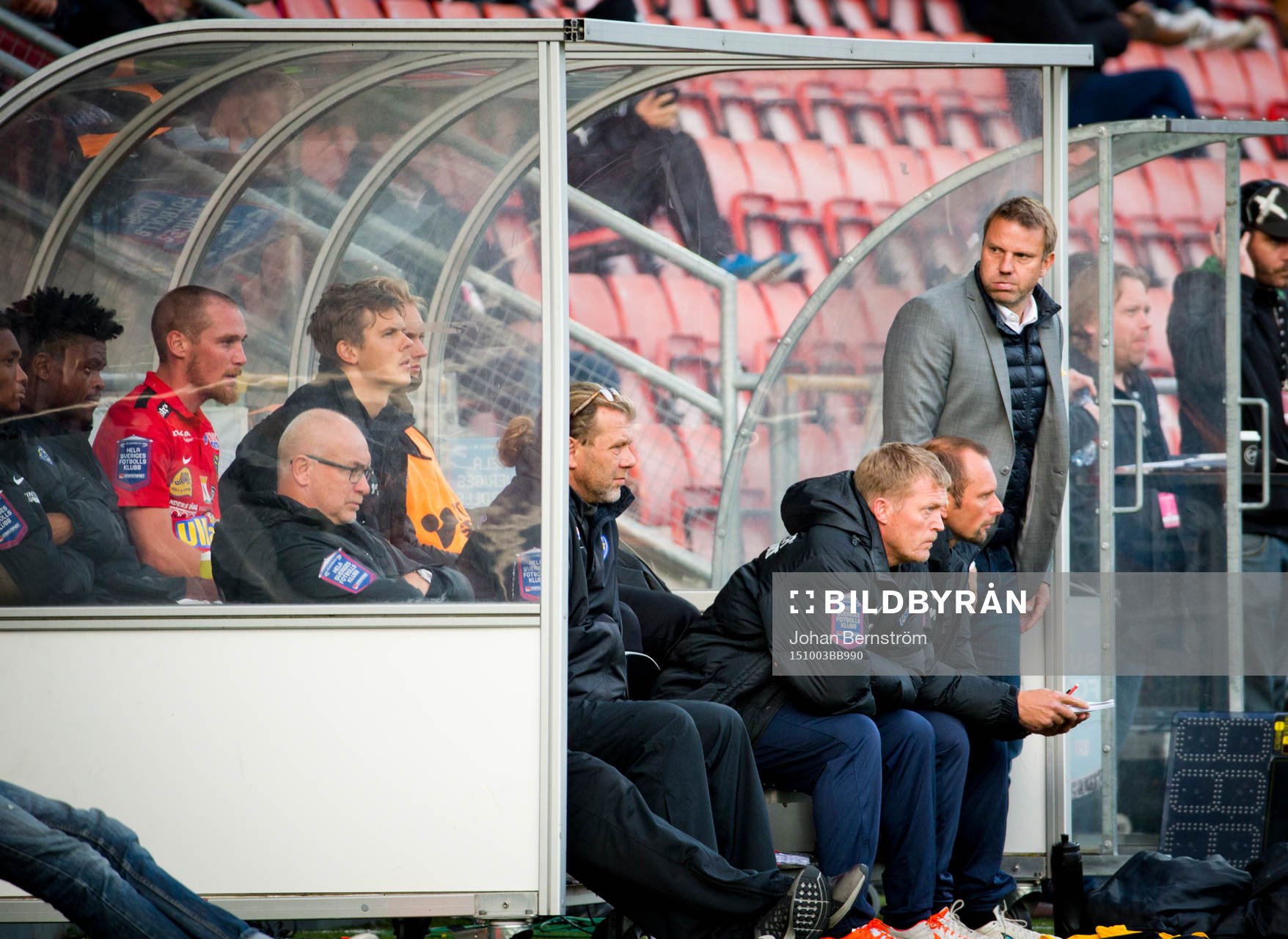 Falkenbergs tränare Hans Eklund deppar