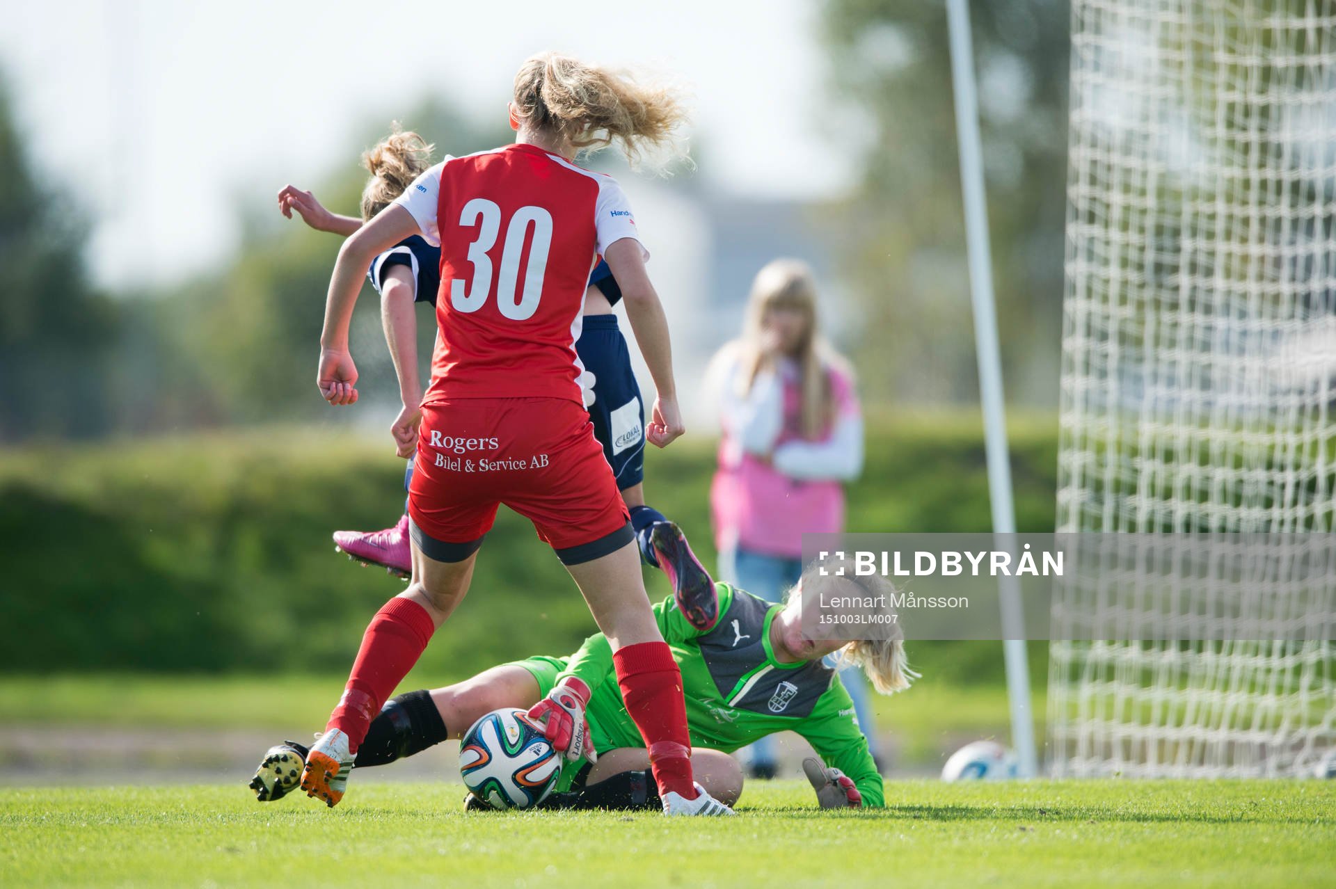  i kvalmatchen till div. 1 för damer mellan FC Hessleholm och Färjestaden i Hässleholm 3 oktober 2015.