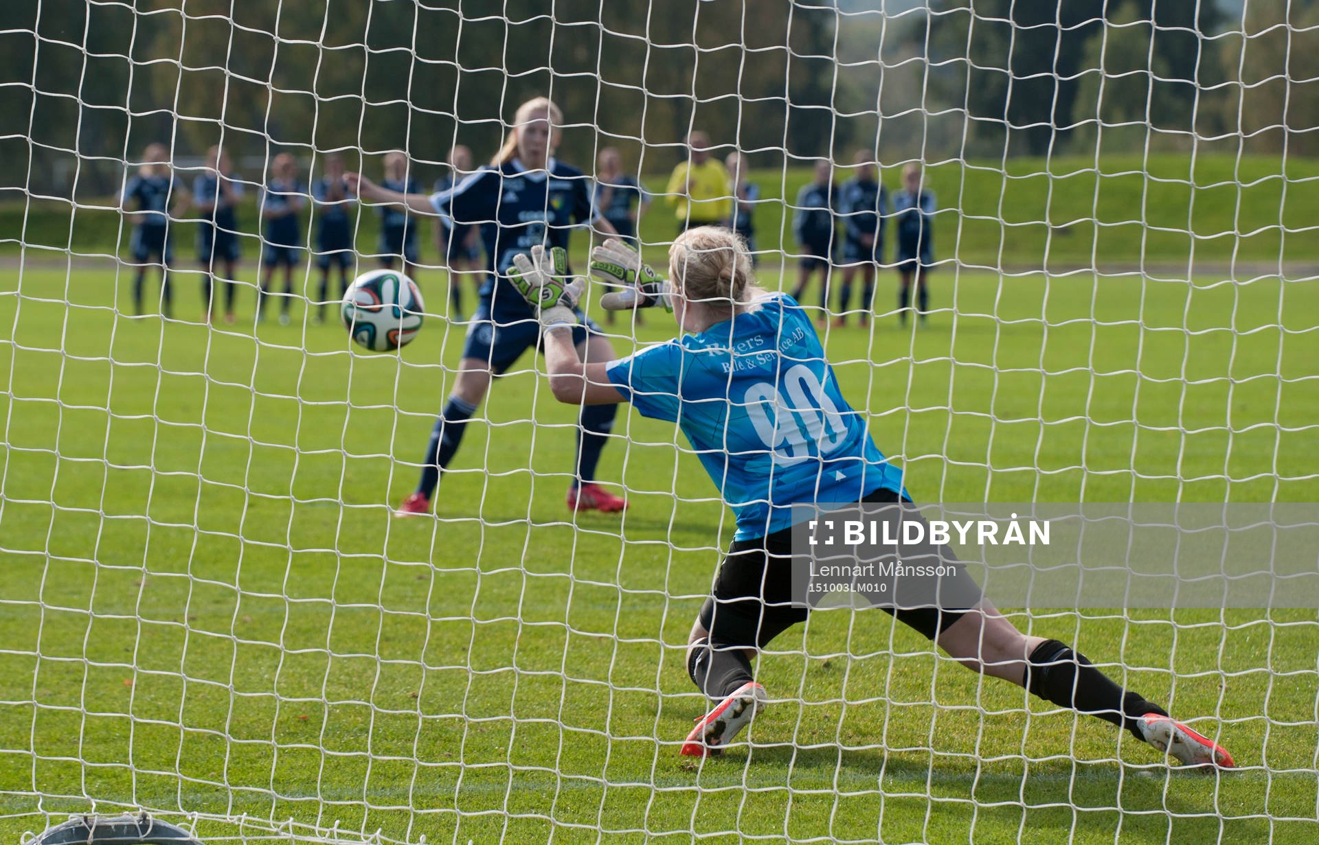  i kvalmatchen till div. 1 för damer mellan FC Hessleholm och Färjestaden i Hässleholm 3 oktober 2015.
