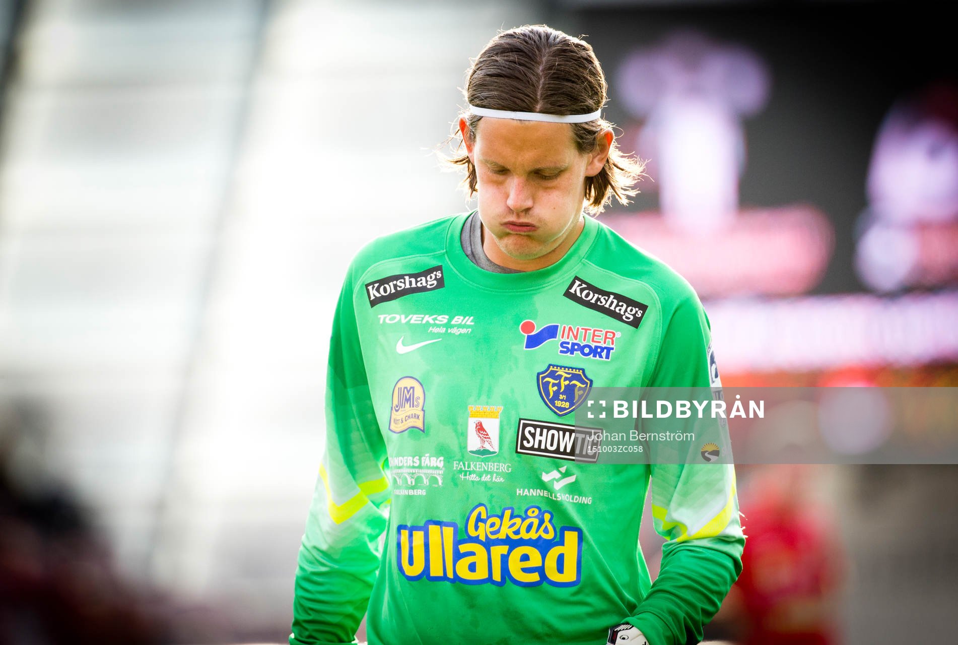 Falkenbergs målvakt Otto Martler deppar