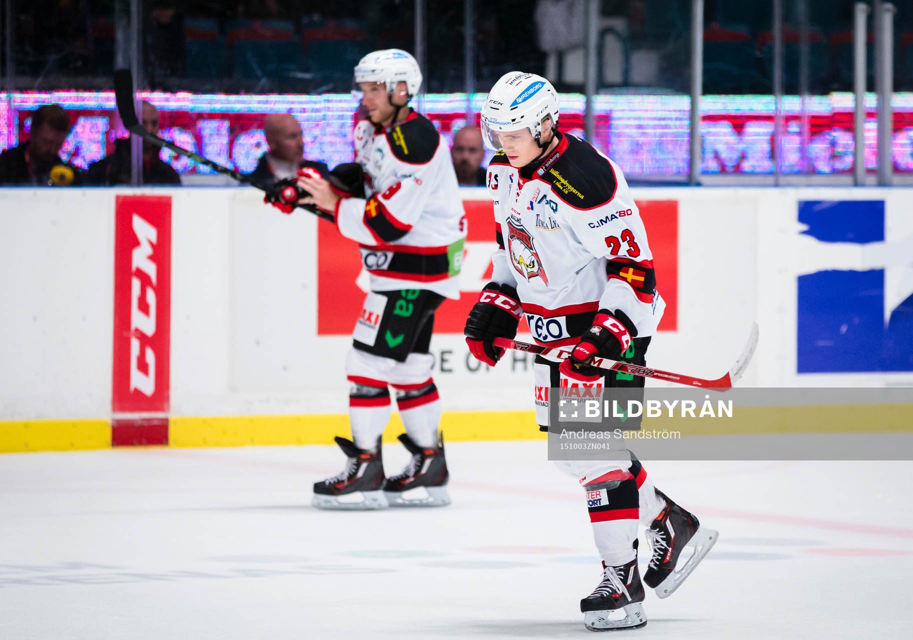 Malmö Redhawks Christoffer Forsberg ser deppig ut