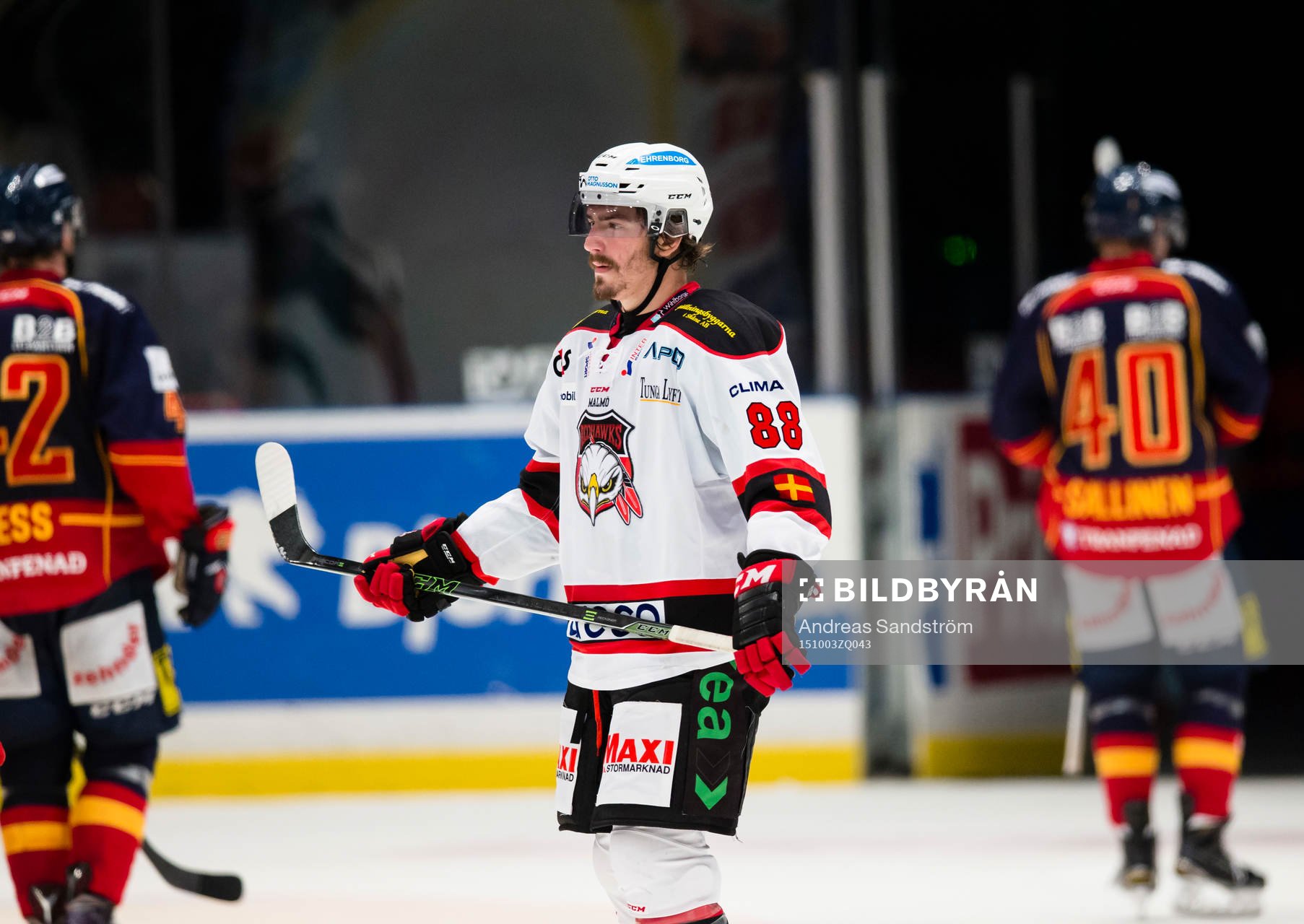 Malmö Redhawks Peter Mueller ser deppig ut