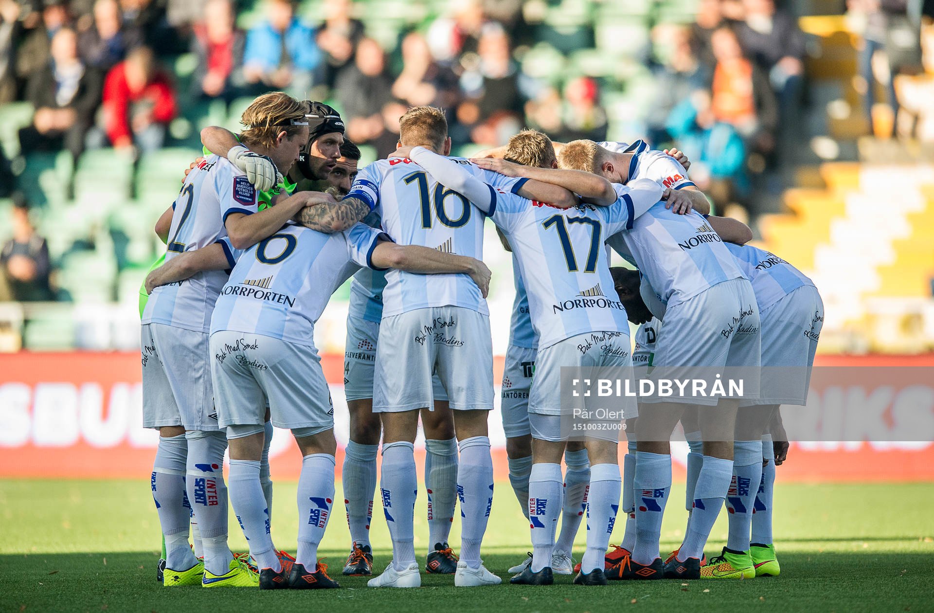 Gefle innan fotbollsmatchen i Allsvenskan mellan GIF