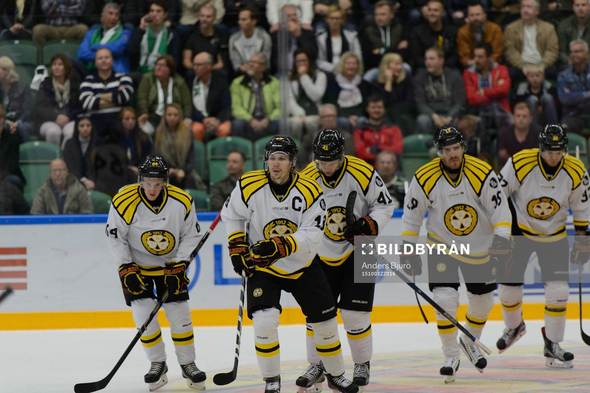 under en ishockeymatch i SHL mellan Rögle och Brynäs
