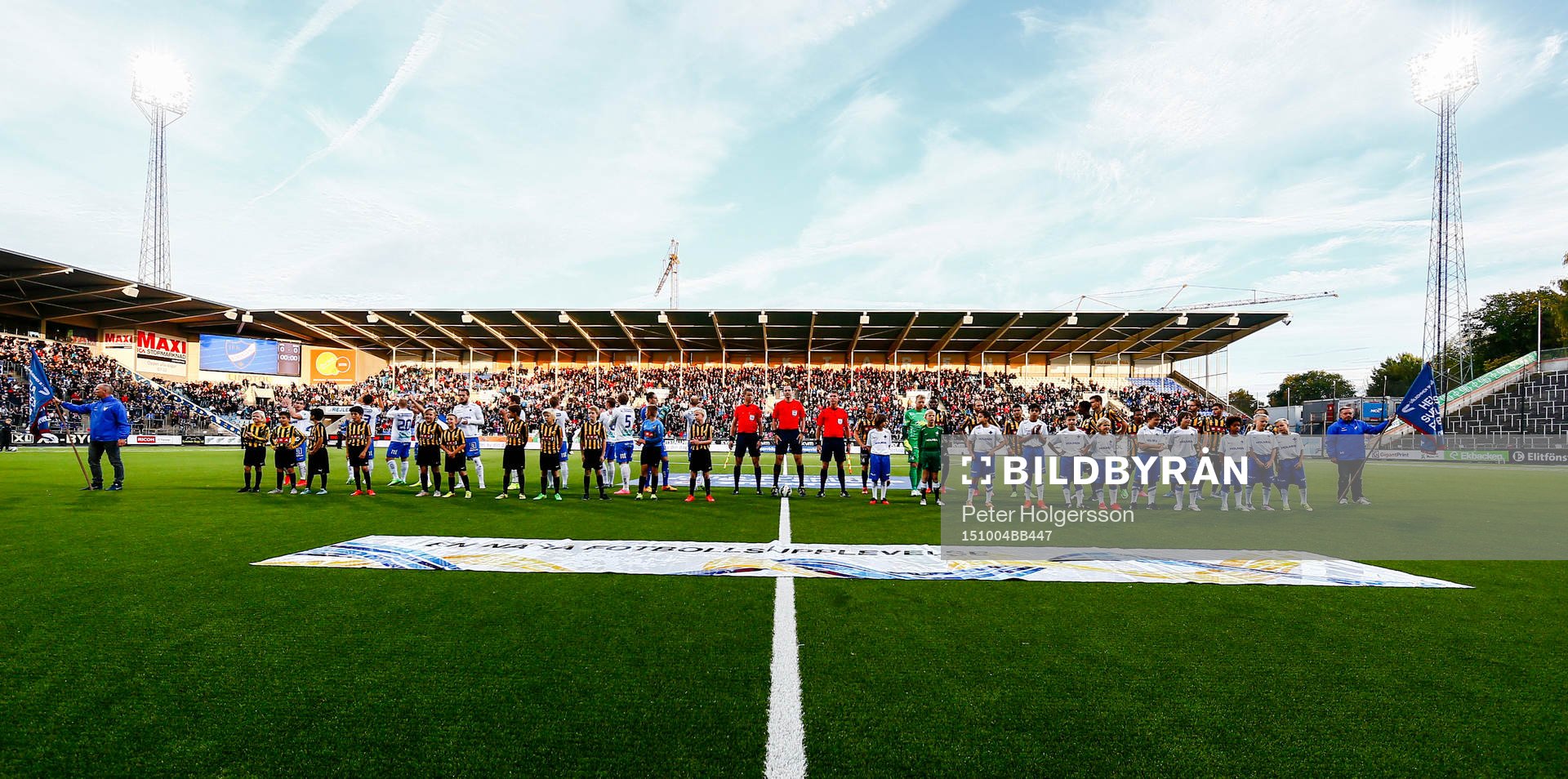 Lagen före fotbollsmatchen i Allsvenskan mellan
