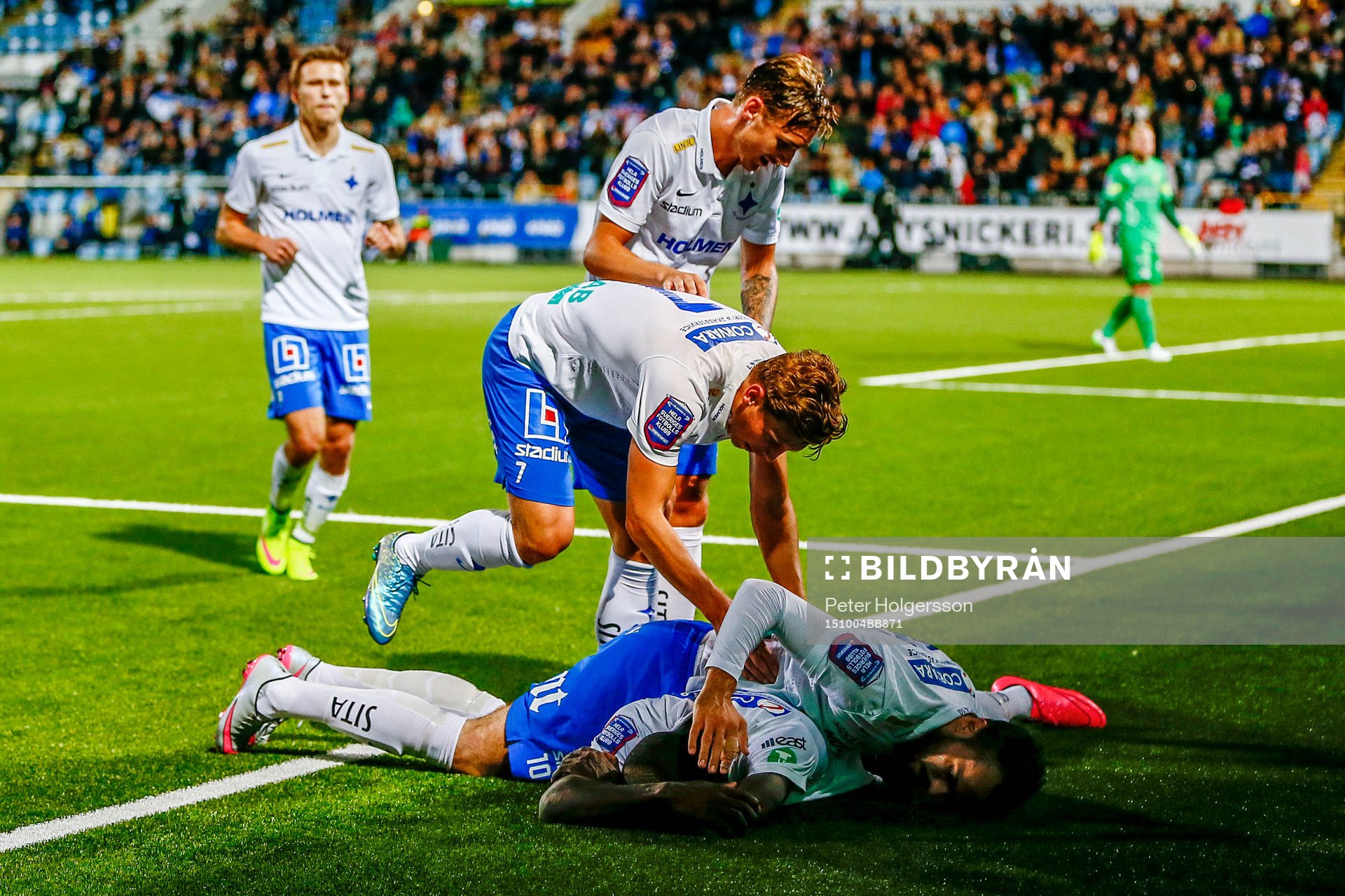 Norrköpings spelare jublar
