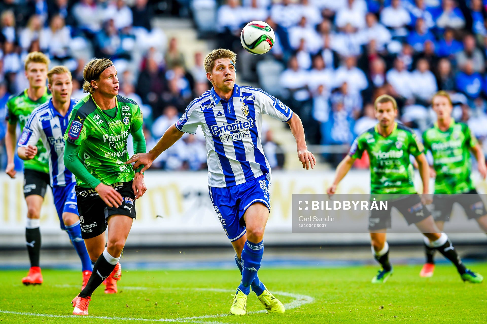 Halmstads Alexander Berntsson och IFK Göteborgs Mikael