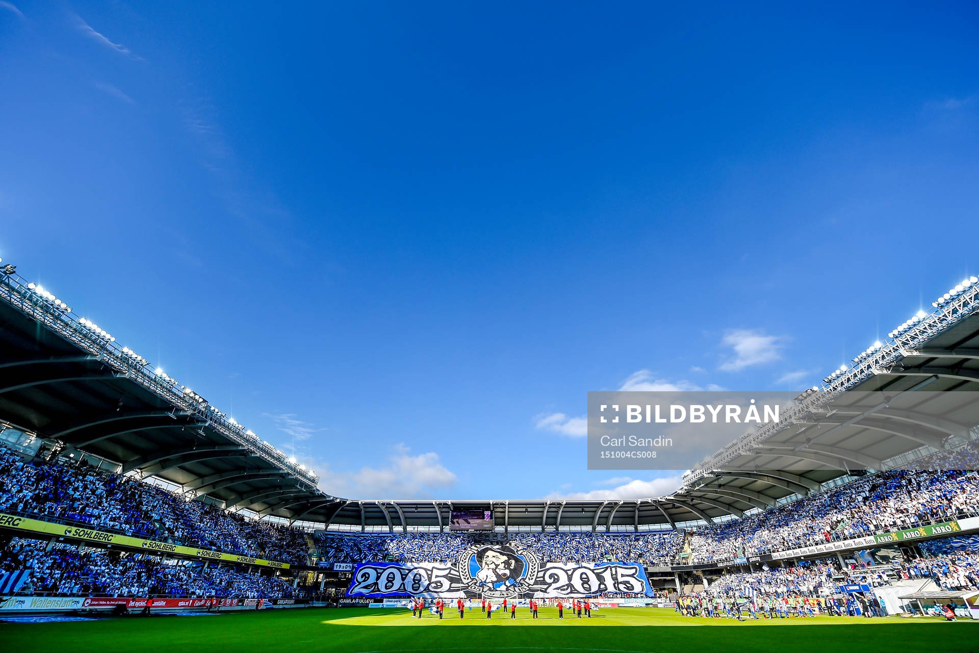 Tifo i samband med IFK Göteborgs jubileum före