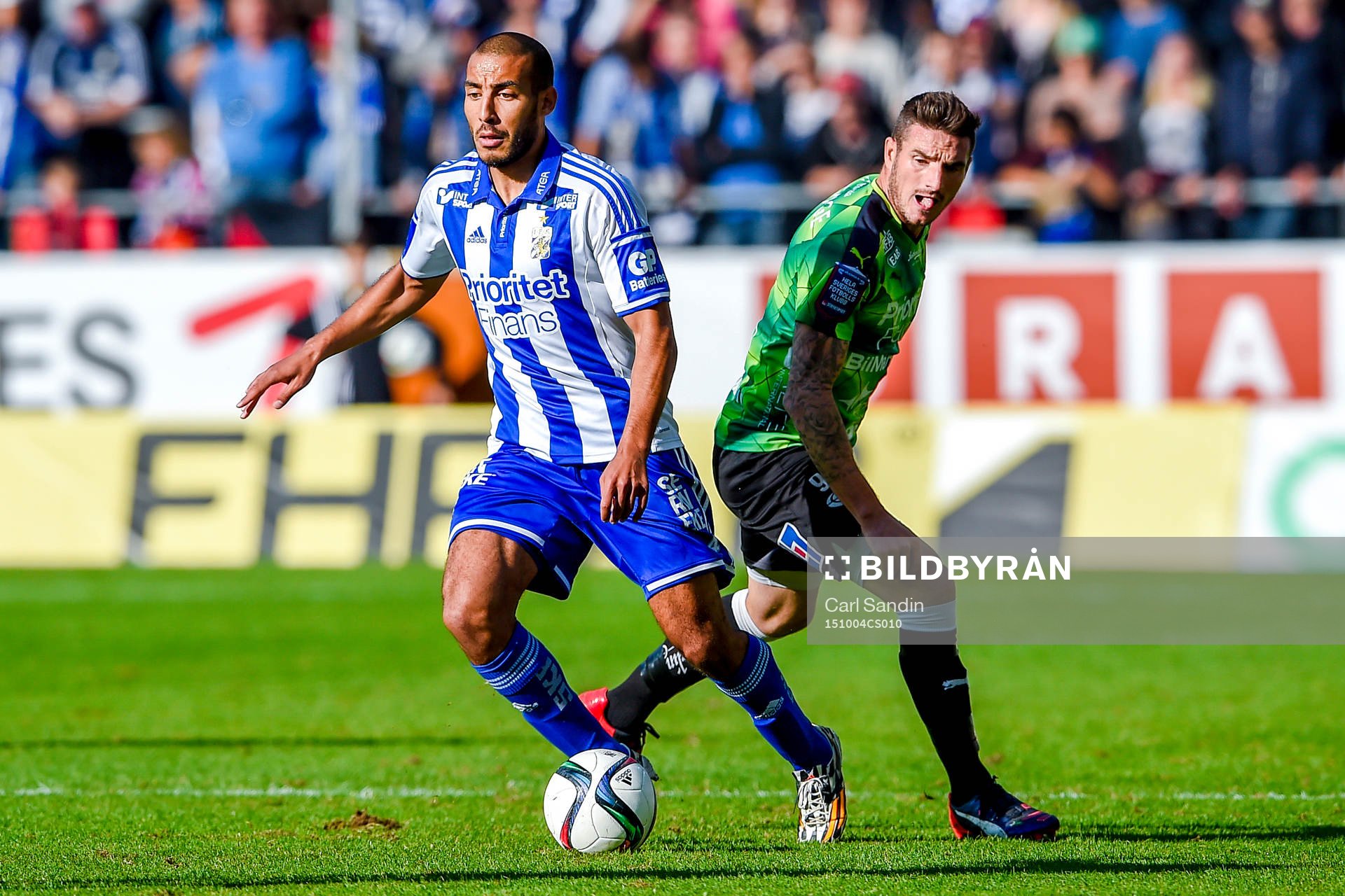 IFK Göteborgs Haitam Aleesami och Halmstads James Keene