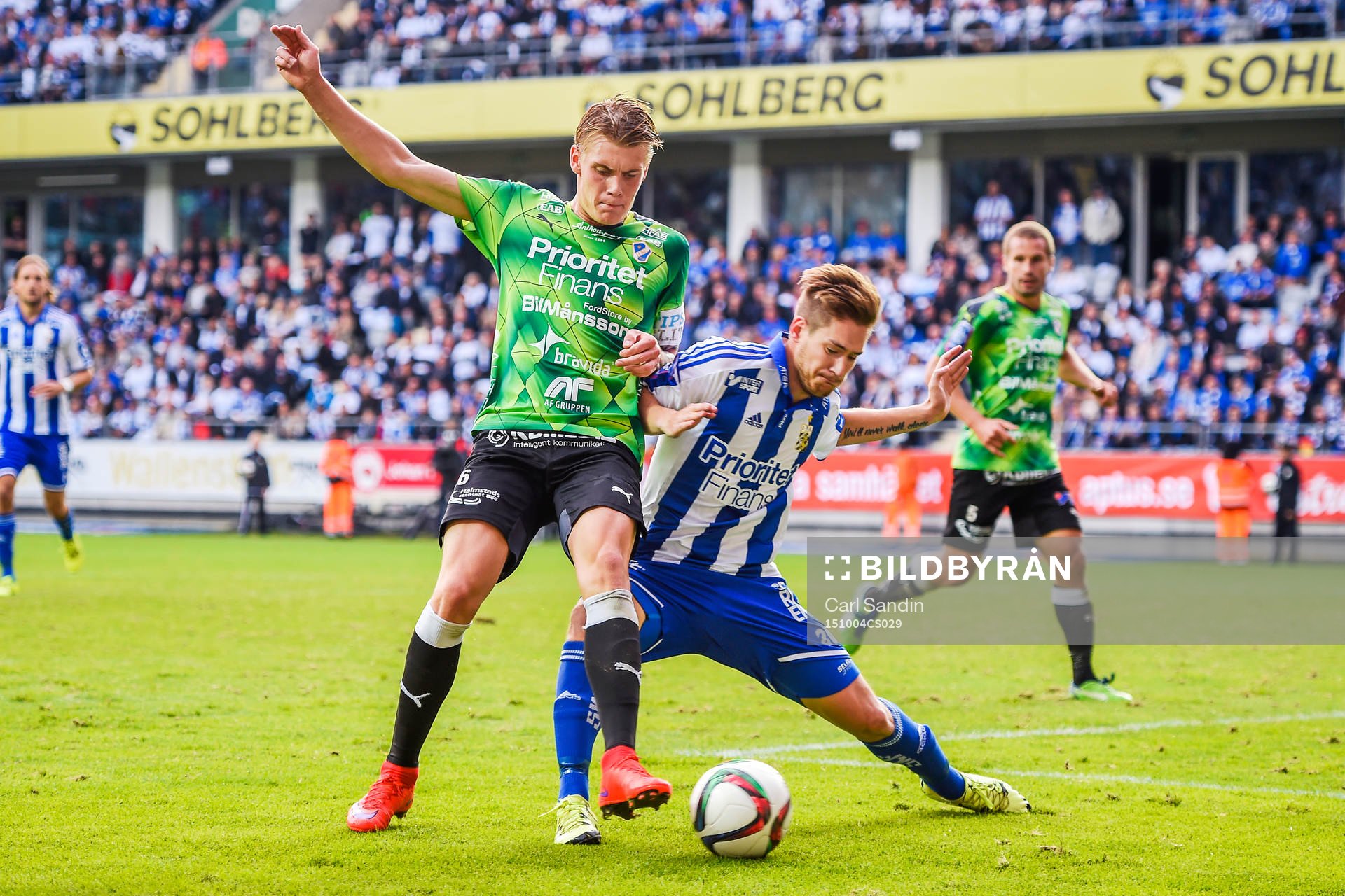 Halmstads Eric Smith och IFK Göteborgs Victor Sköld