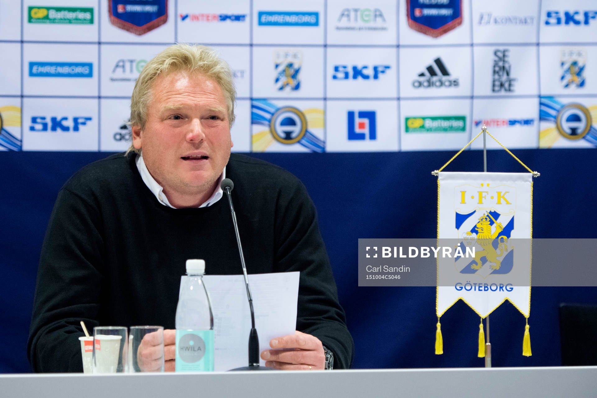 IFK Göteborgs tränare Jörgen Lennartsson på en