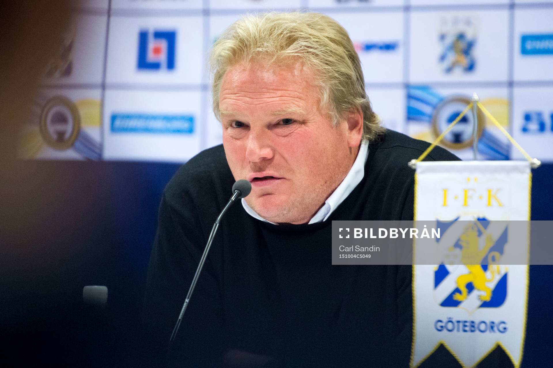 IFK Göteborgs tränare Jörgen Lennartsson på en
