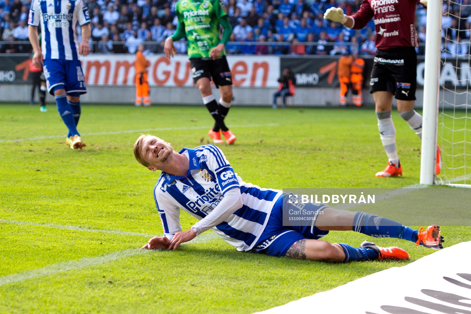 IFK Göteborgs Sebastian Eriksson deppar