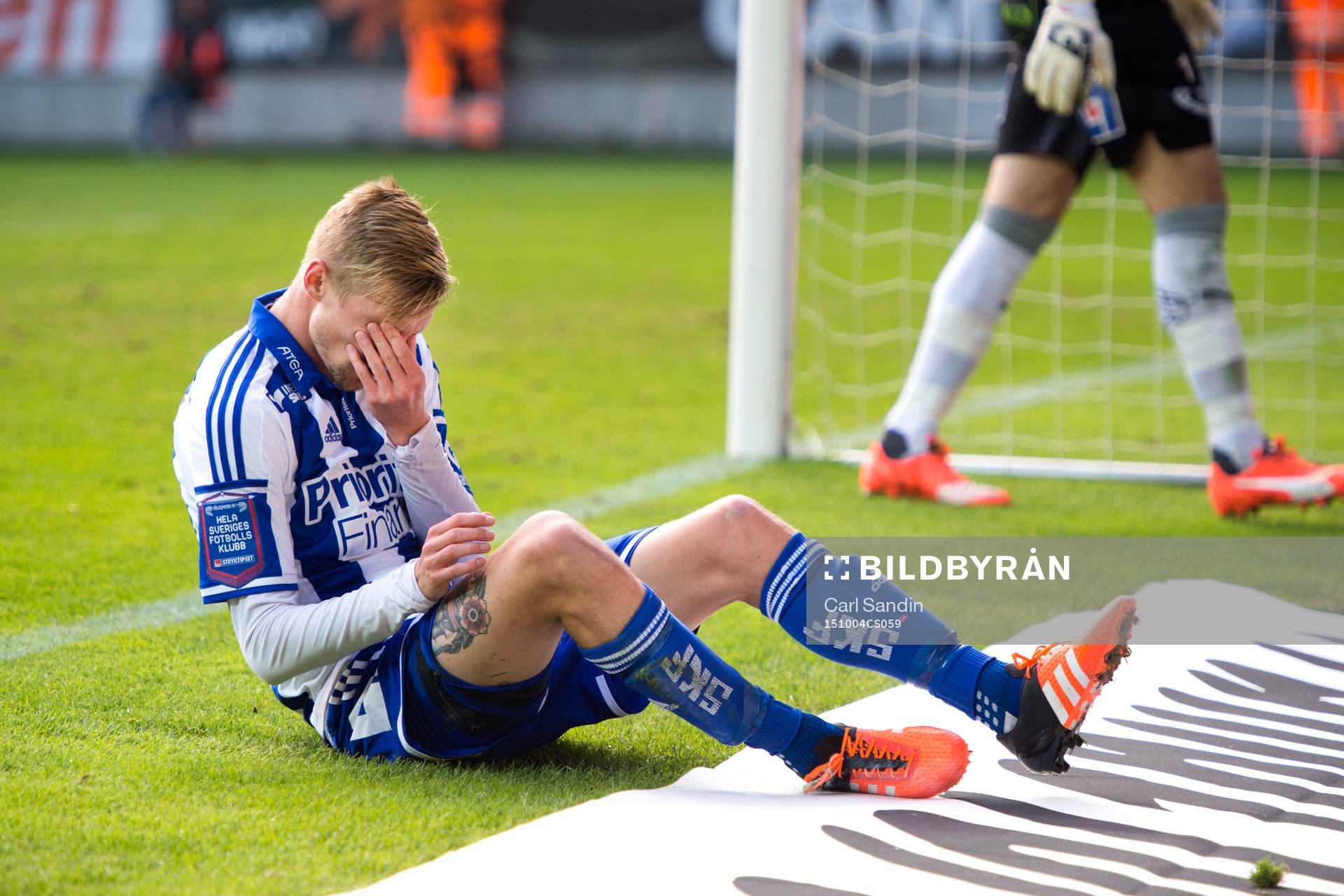 IFK Göteborgs Sebastian Eriksson deppar