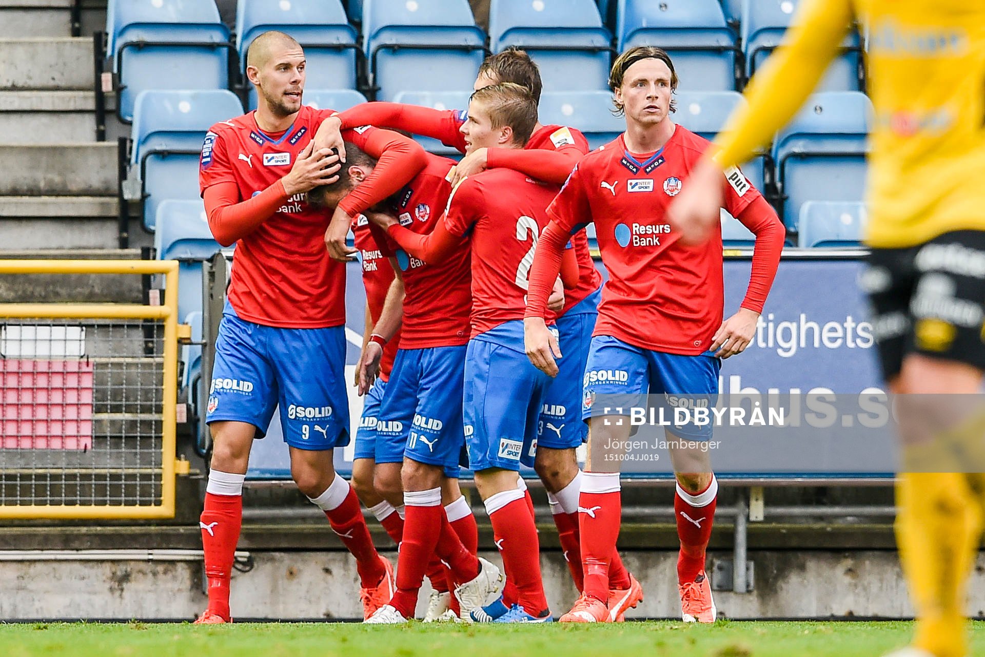 Helsingborgs spelare jublar