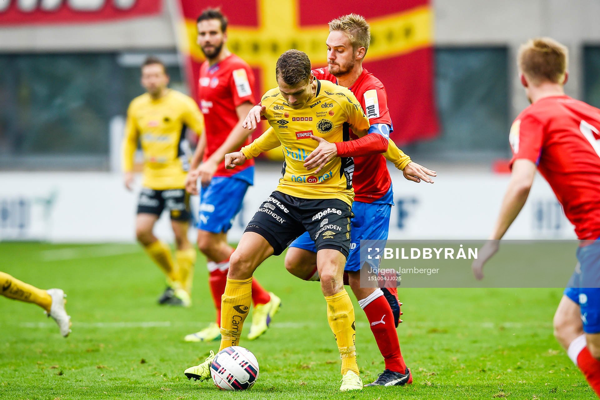 Helsingborgs Johan Mårtensson och Elfsborgs Viktor Claesson