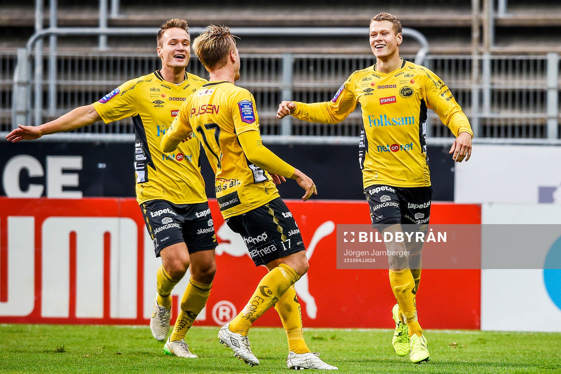 Elfsborgs Viktor Prodell , Per Frick och Viktor Claesson