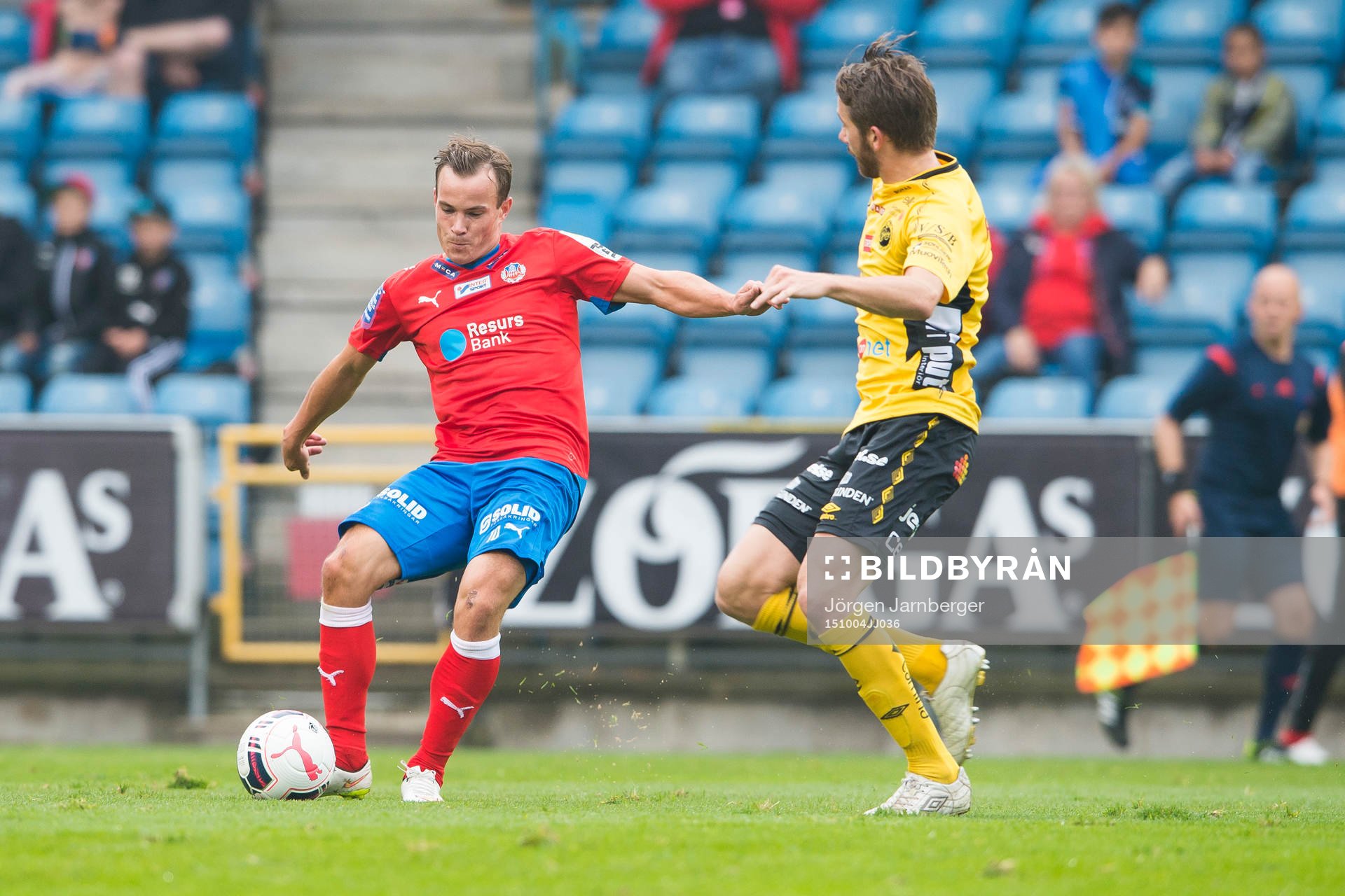 Helsingborgs Anton Wede och Elfsborgs Marcus Rohdén