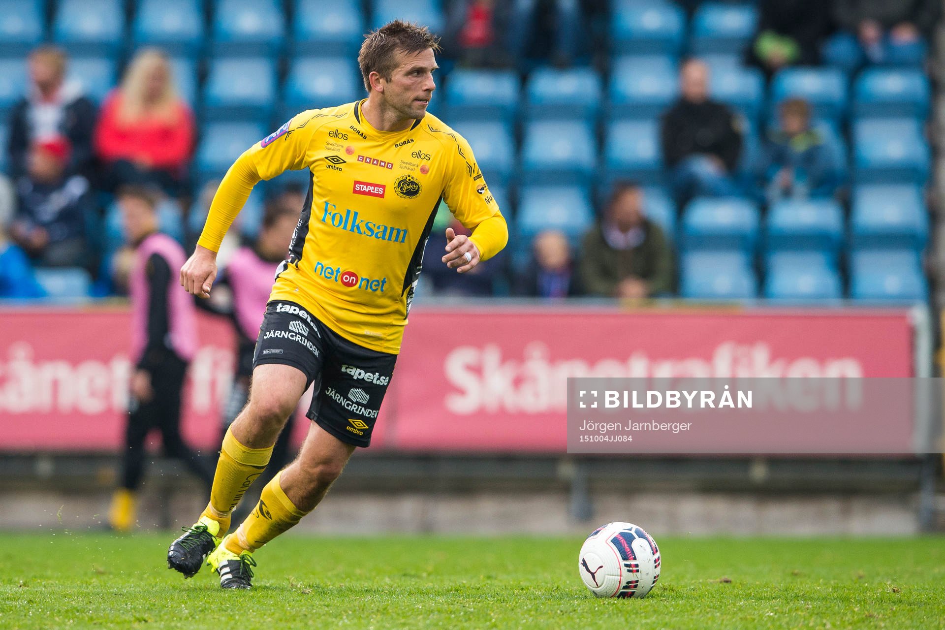 Elfsborgs Anders Svensson under en fotbollsmatch i Allsvenskan mellan Helsingborg och Elfsborg den 4 oktober 2015 i Helsingborg.