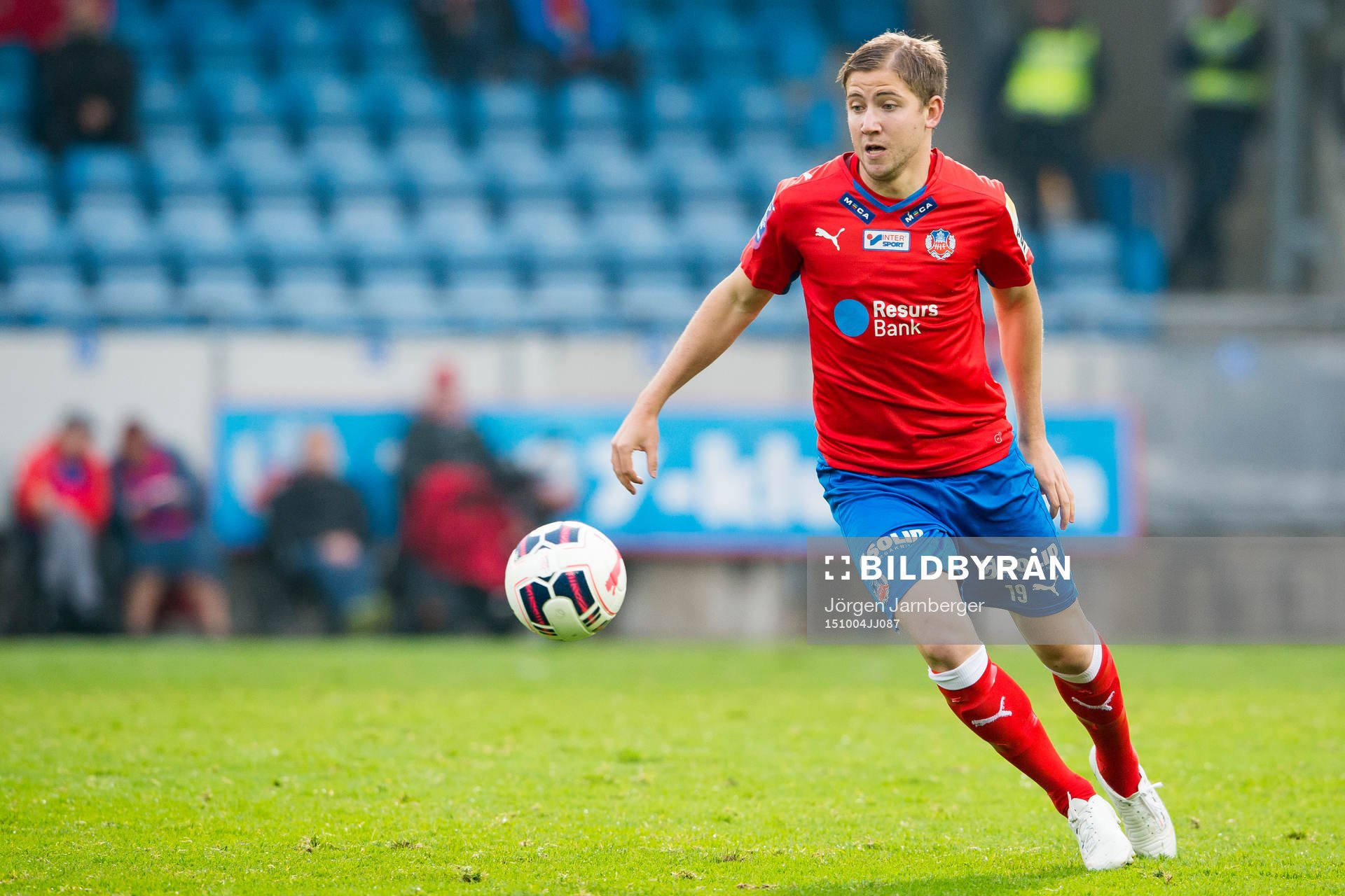 Helsingborgs Darijan Bojanic under en fotbollsmatch i Allsvenskan mellan Helsingborg och Elfsborg den 4 oktober 2015 i Helsingborg.