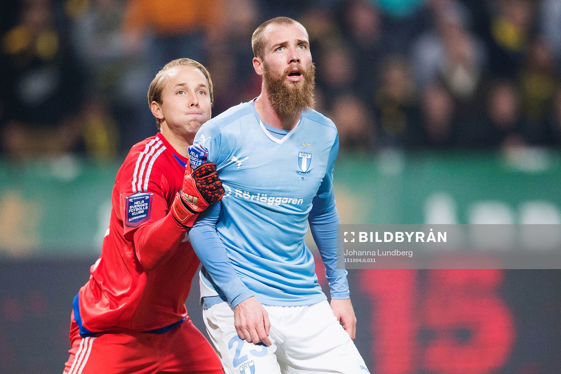s målvakt Patrik Carlgren och Malmös Jo Inge Berget